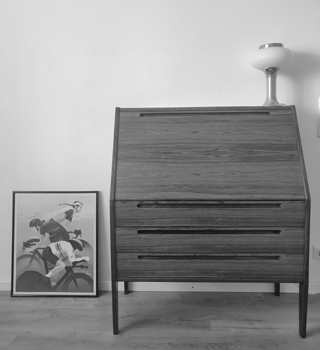 Danish furniture Nils Jonsson teak secretary