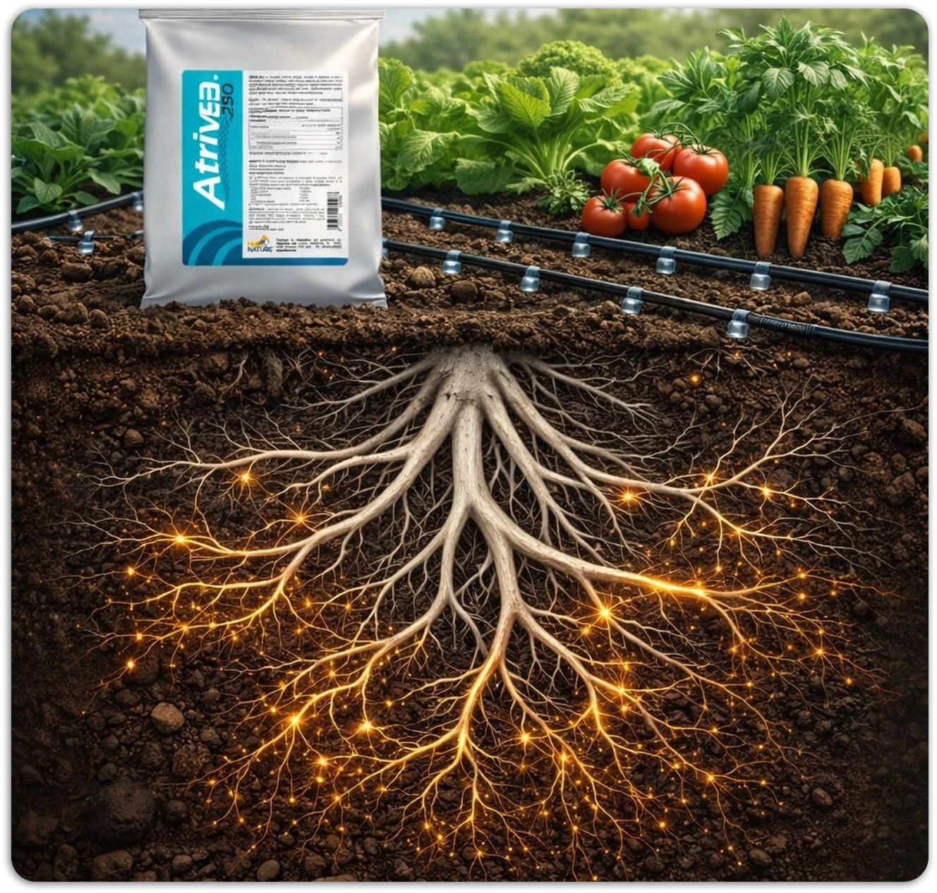 «Ատրիվա 250» Կենսախթանիչ կաթիլային ոռոգման համար