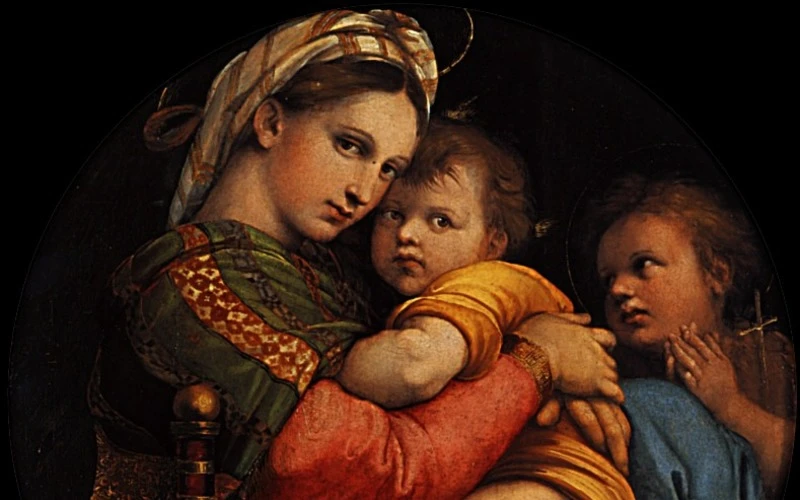 Մանուկ Հիսուսն ու Սուրբ Հովհաննես Մկրտիչը Ռաֆայելի արվեստում