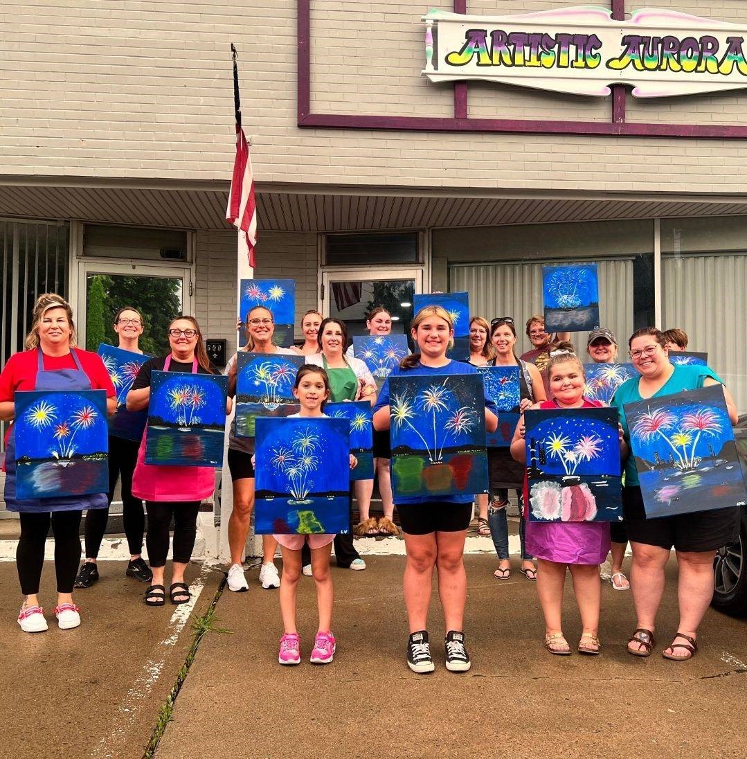 Paint nights at Artistic Aurora!