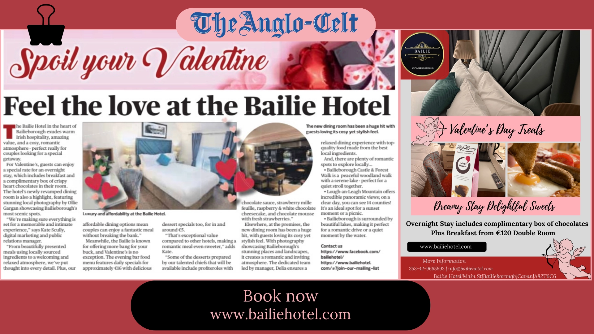 Feel the love at the Bailie Hotel 