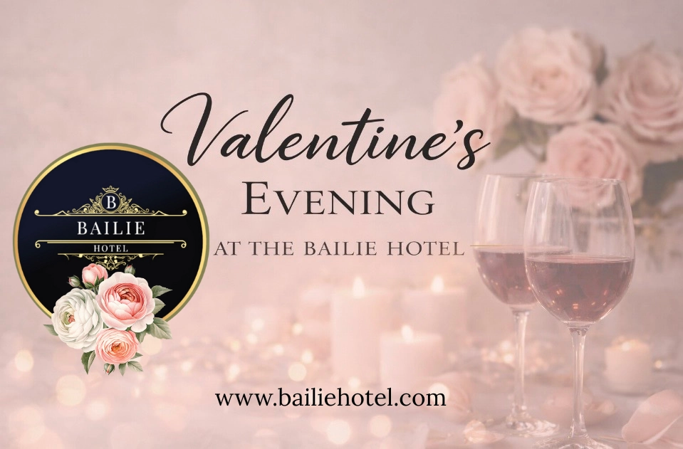 Valentine’s Evening at The Bailie Hotel: A Romantic 3-Course Dining Experience to Fall in Love With