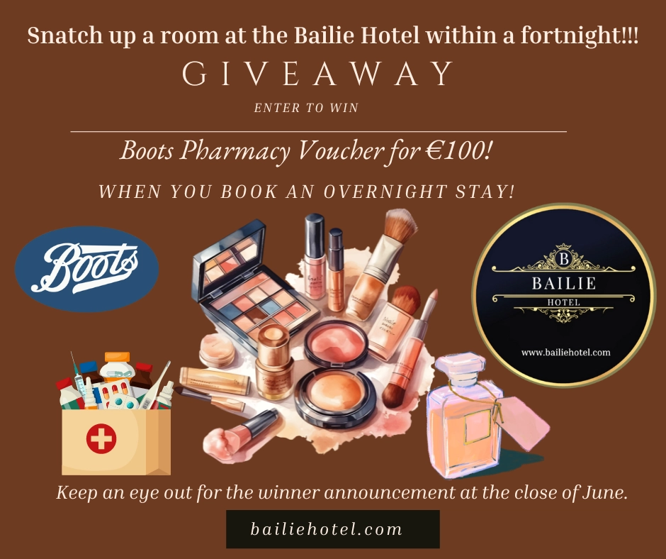Bag €100 Boots Voucher at Bailie Hotel!