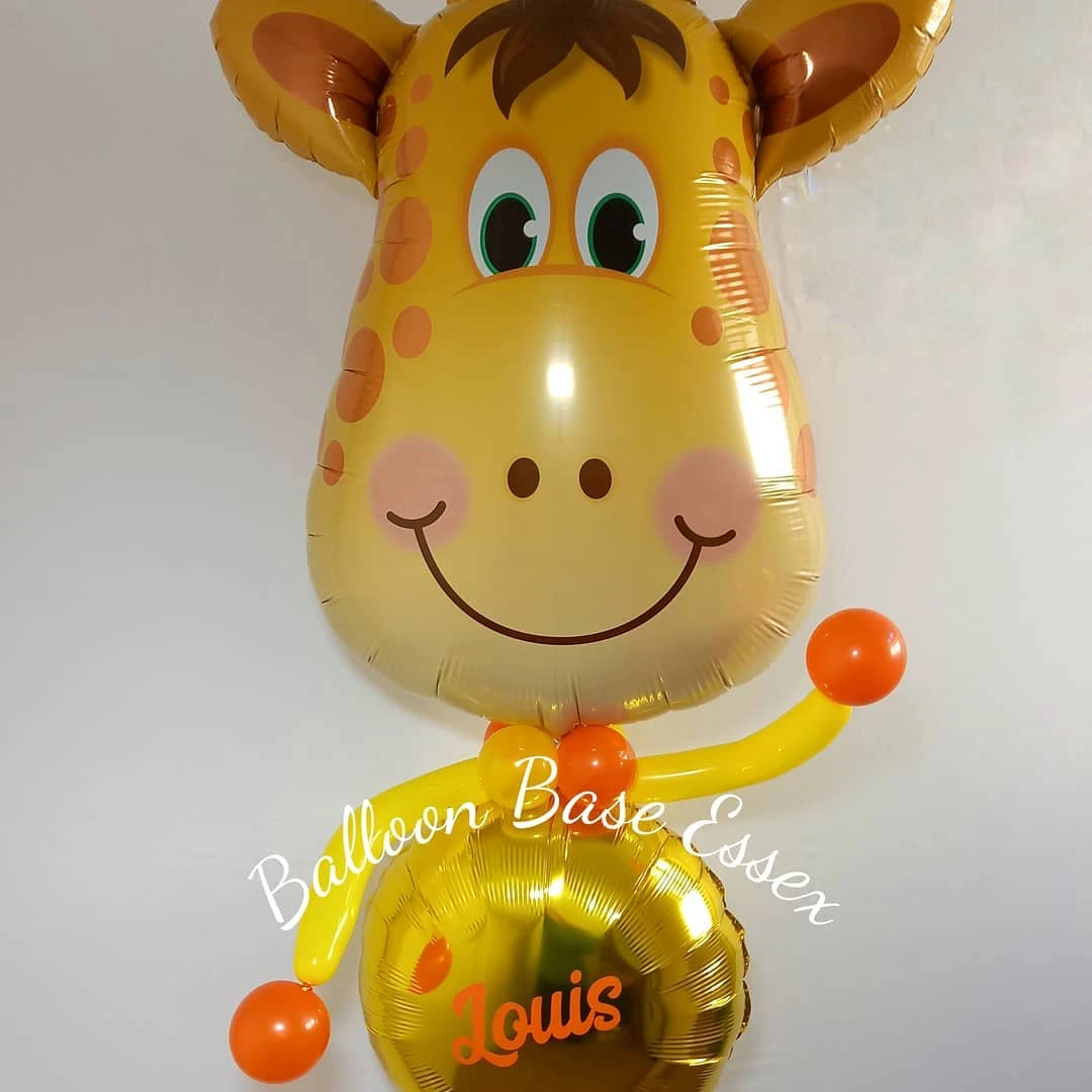 Yellow giraffe balloon buddy