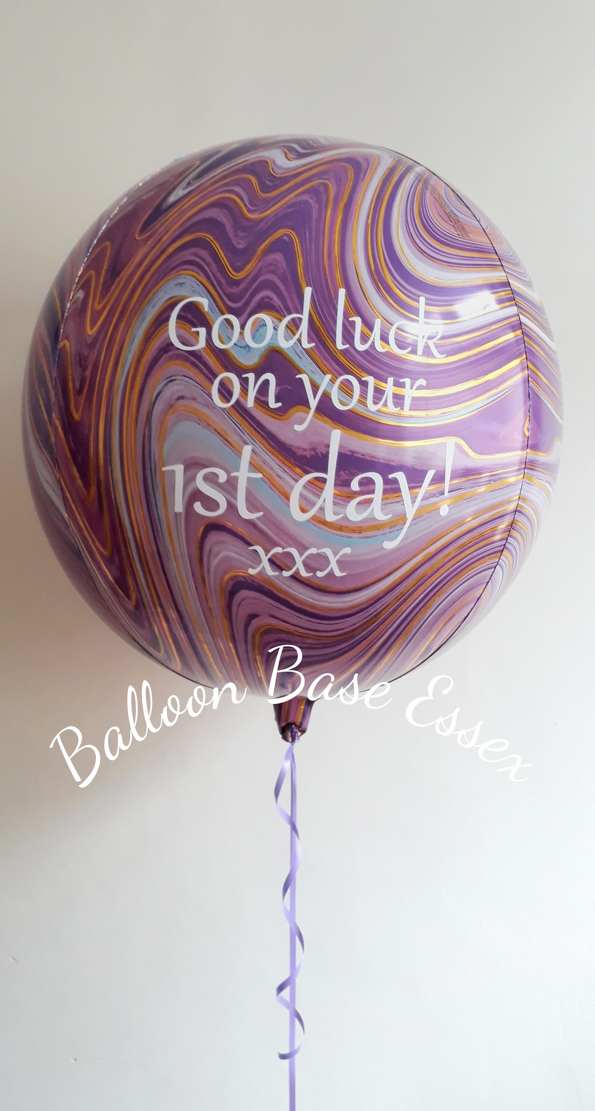 1st day marble pattern balloon