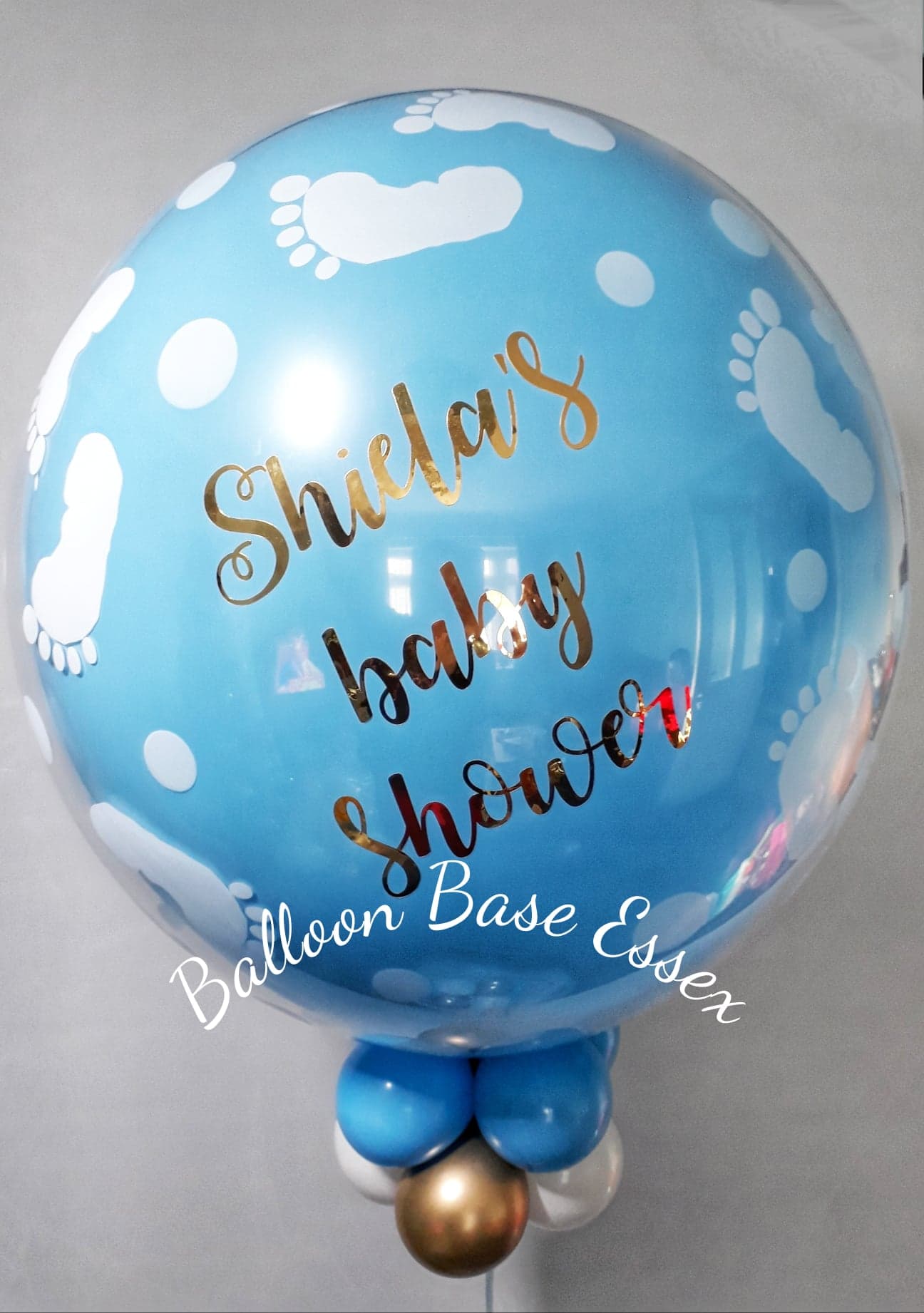 Blue baby shower balloon