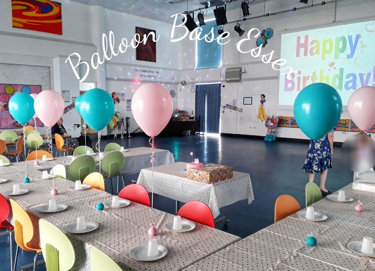 Birthday party balloon decoration