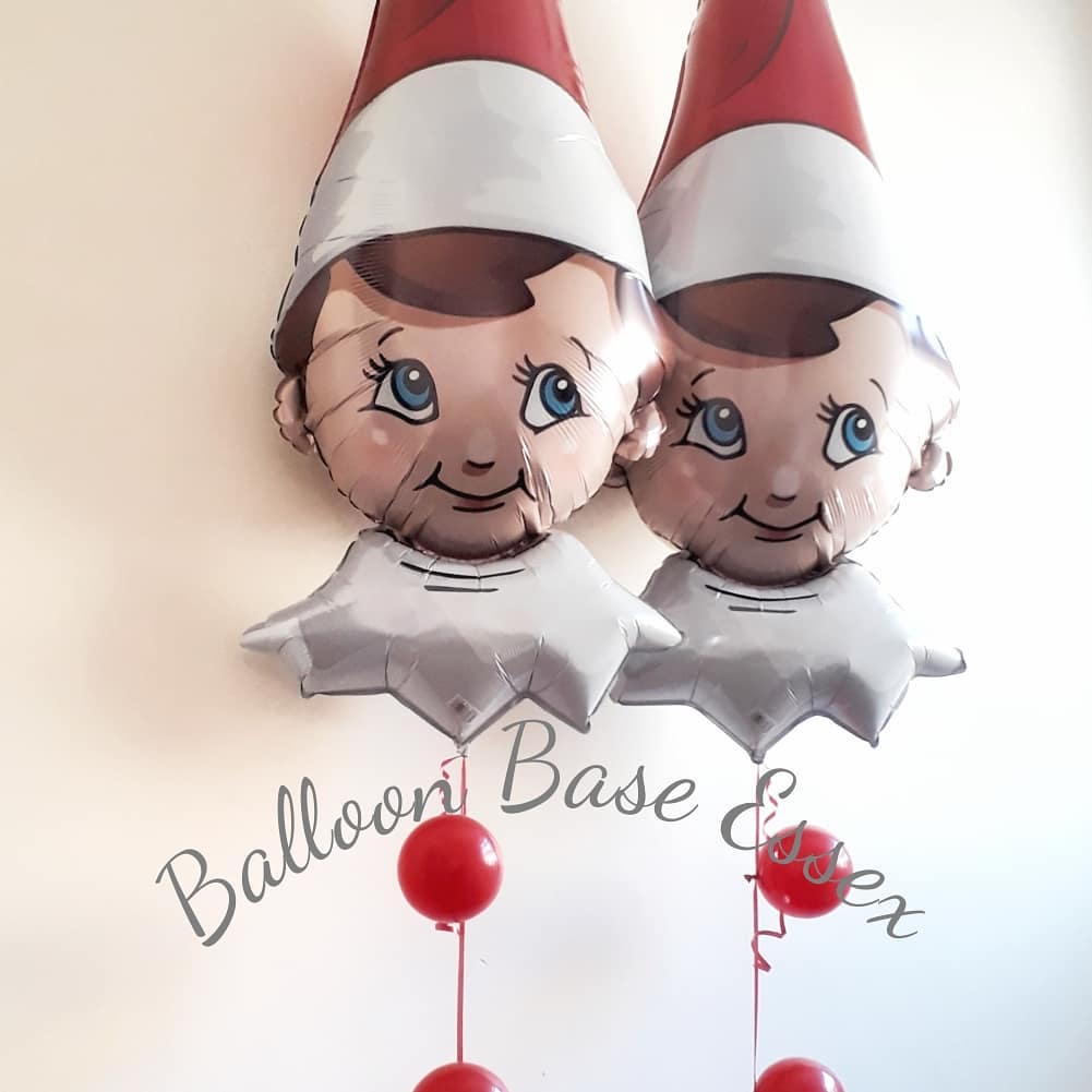 Christmas elf head balloons