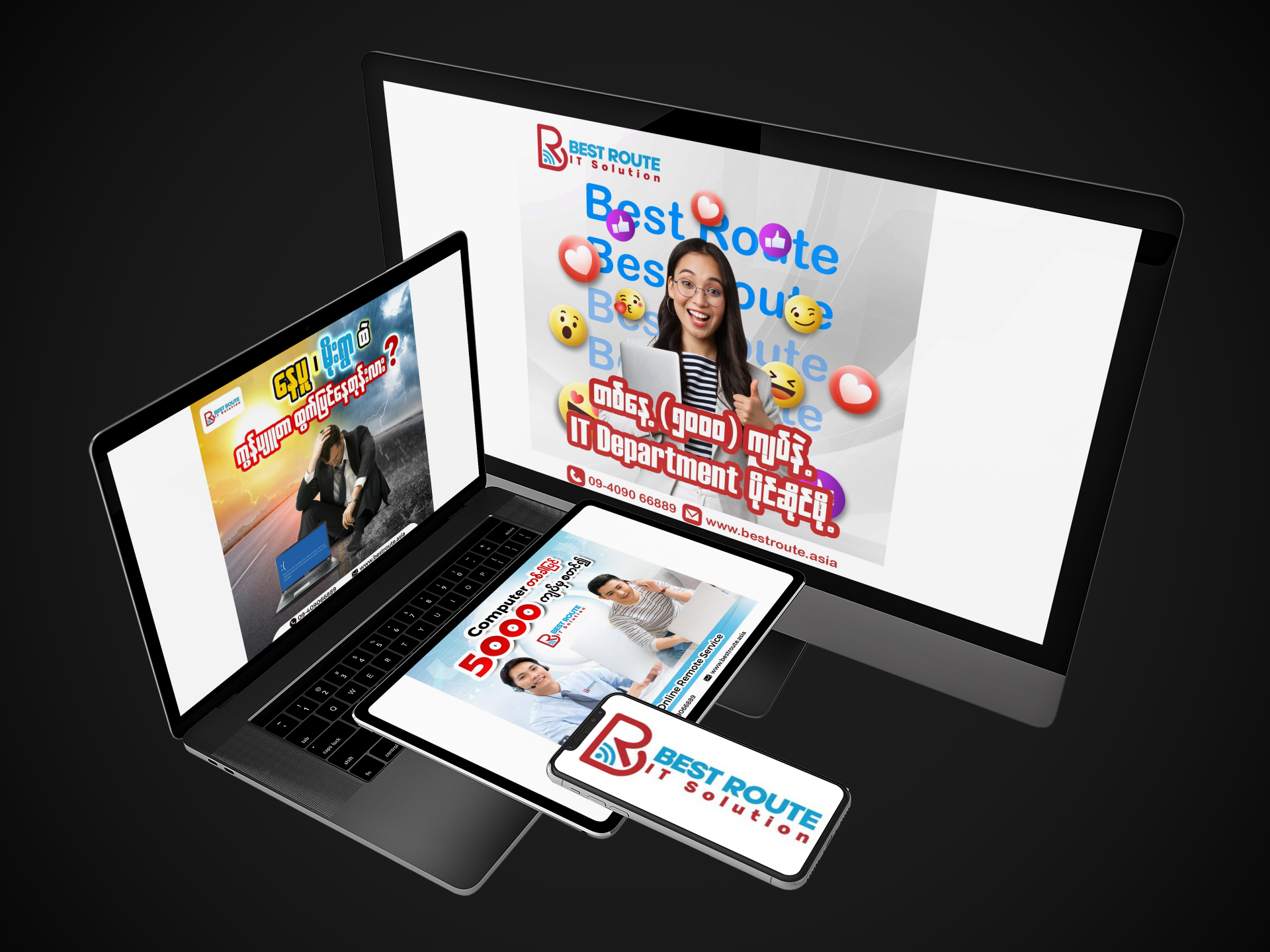 Best Route IT Solution (Mandalay Office) logo