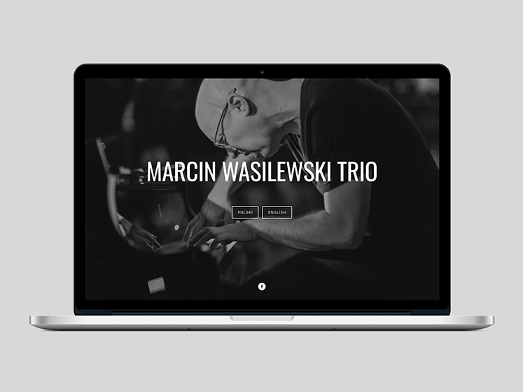 website design for jazz music band Marcin Wasilewski Trio