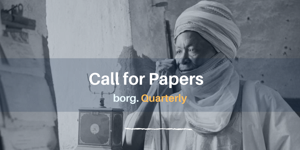Submit your paper to the Borg Quarterly