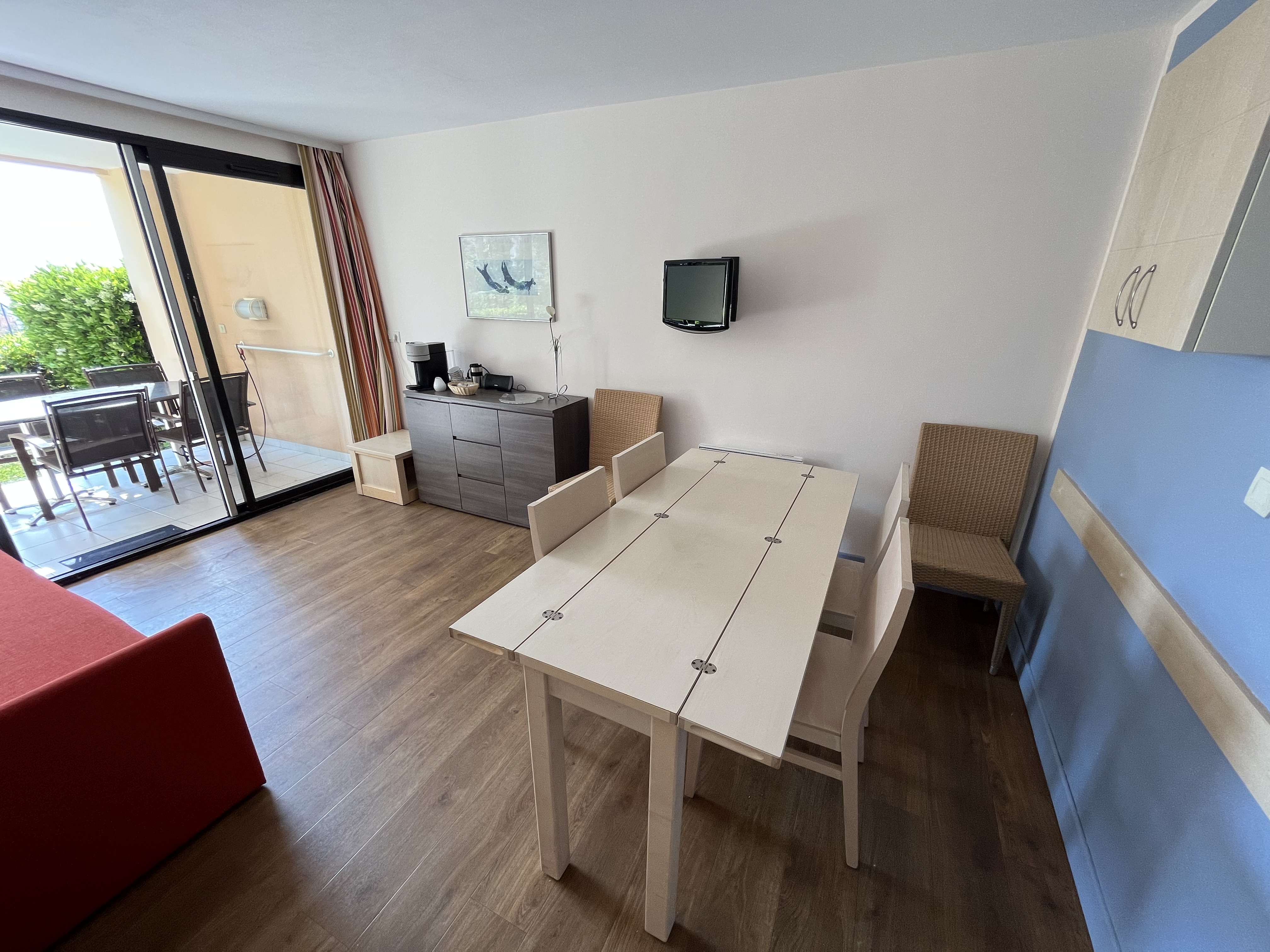 Living room with kitchen