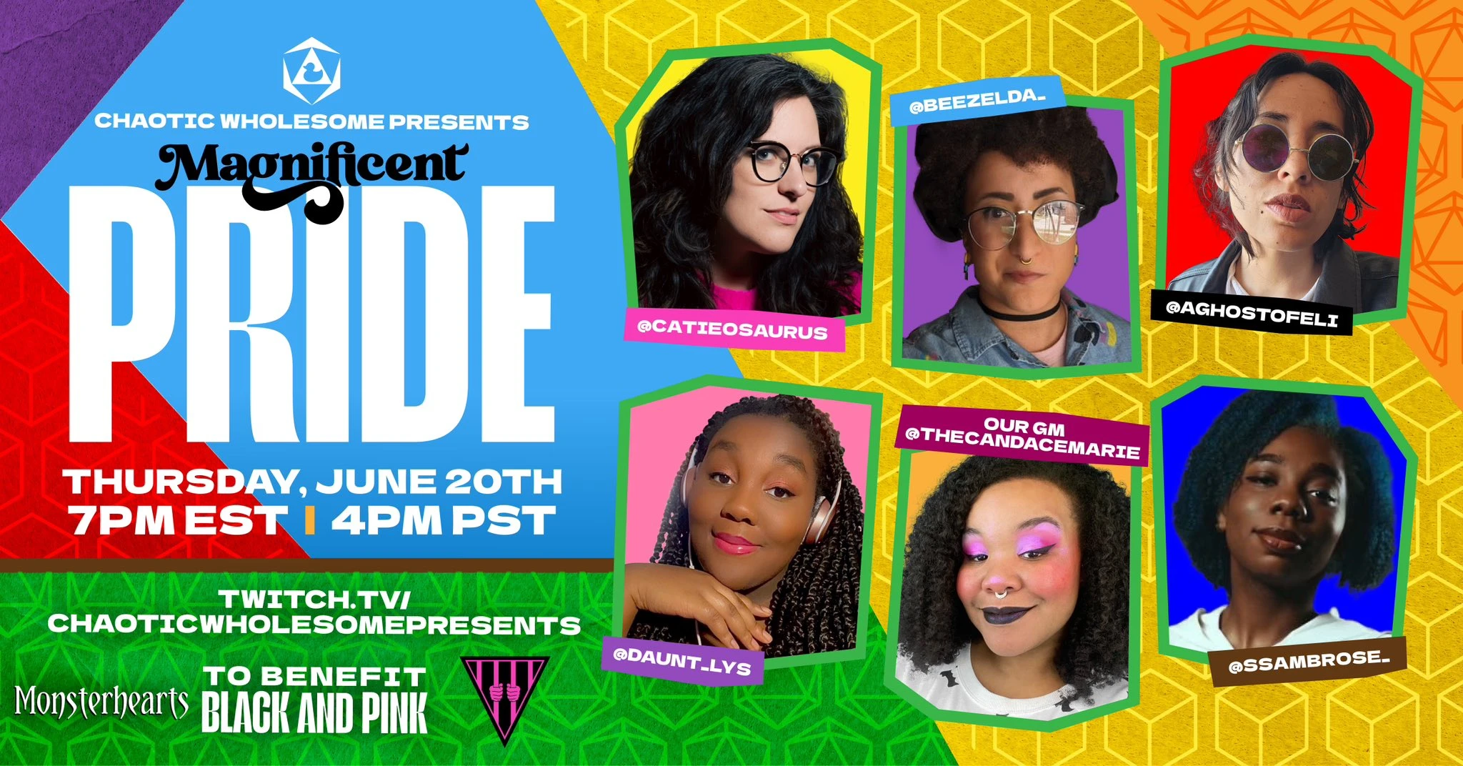 What would Pride be without Monsterhearts? Meet the cast of Magnificent Pride Table 3!