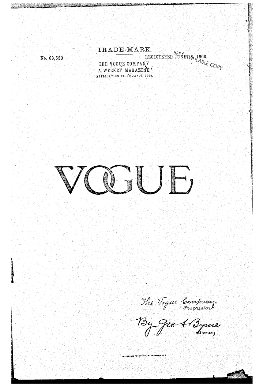 Vogue magazine cover template