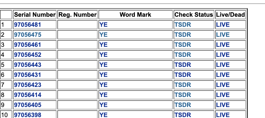 Kanye West- 10 NEW USPTO Trademark Application Filings 