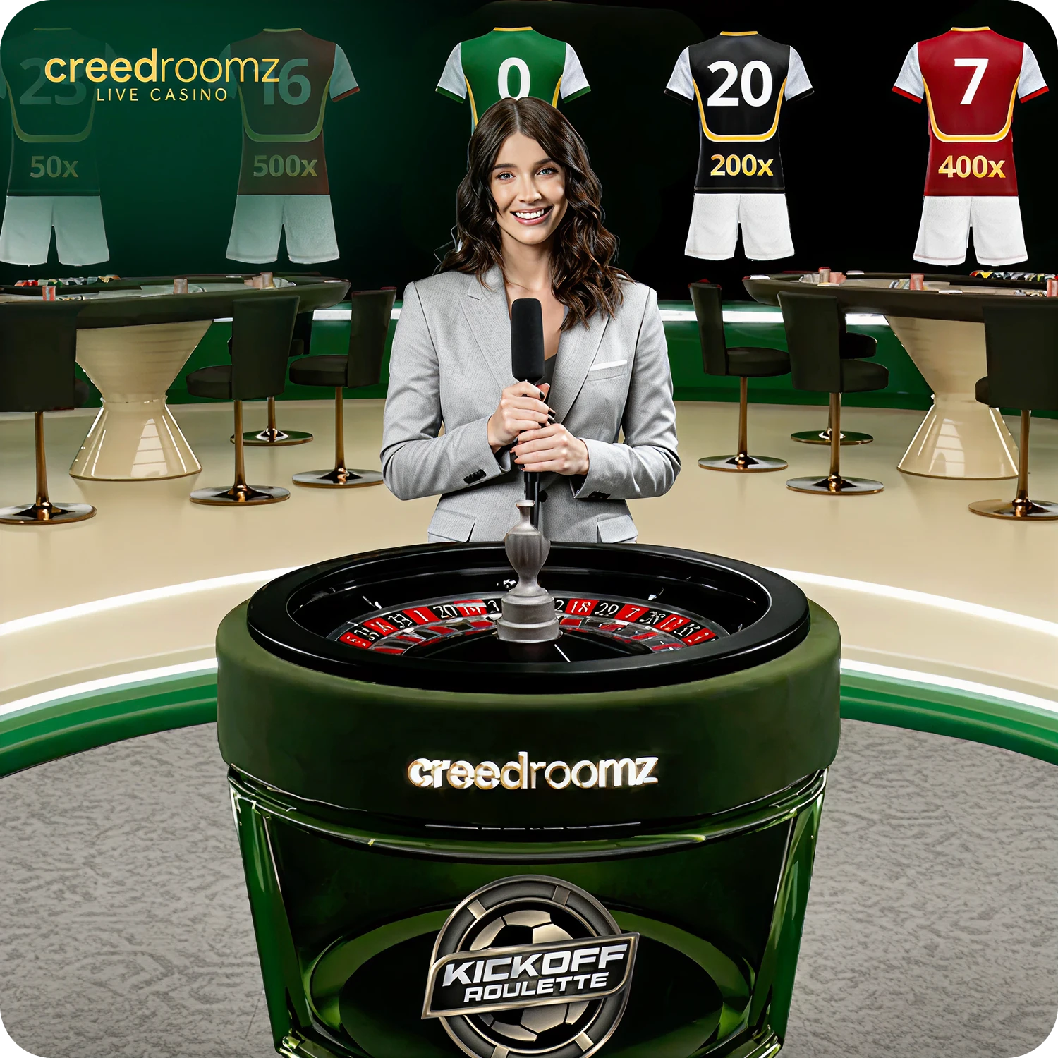 CreedRoomz Launches Kickoff Roulette:The Customizable Live Casino Game