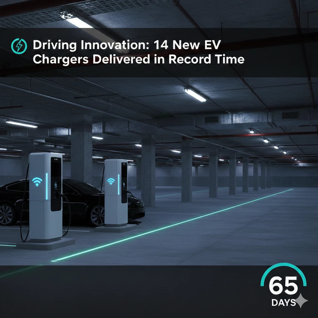 Driving Innovation: 14 New EV Chargers Delivered in Record Time