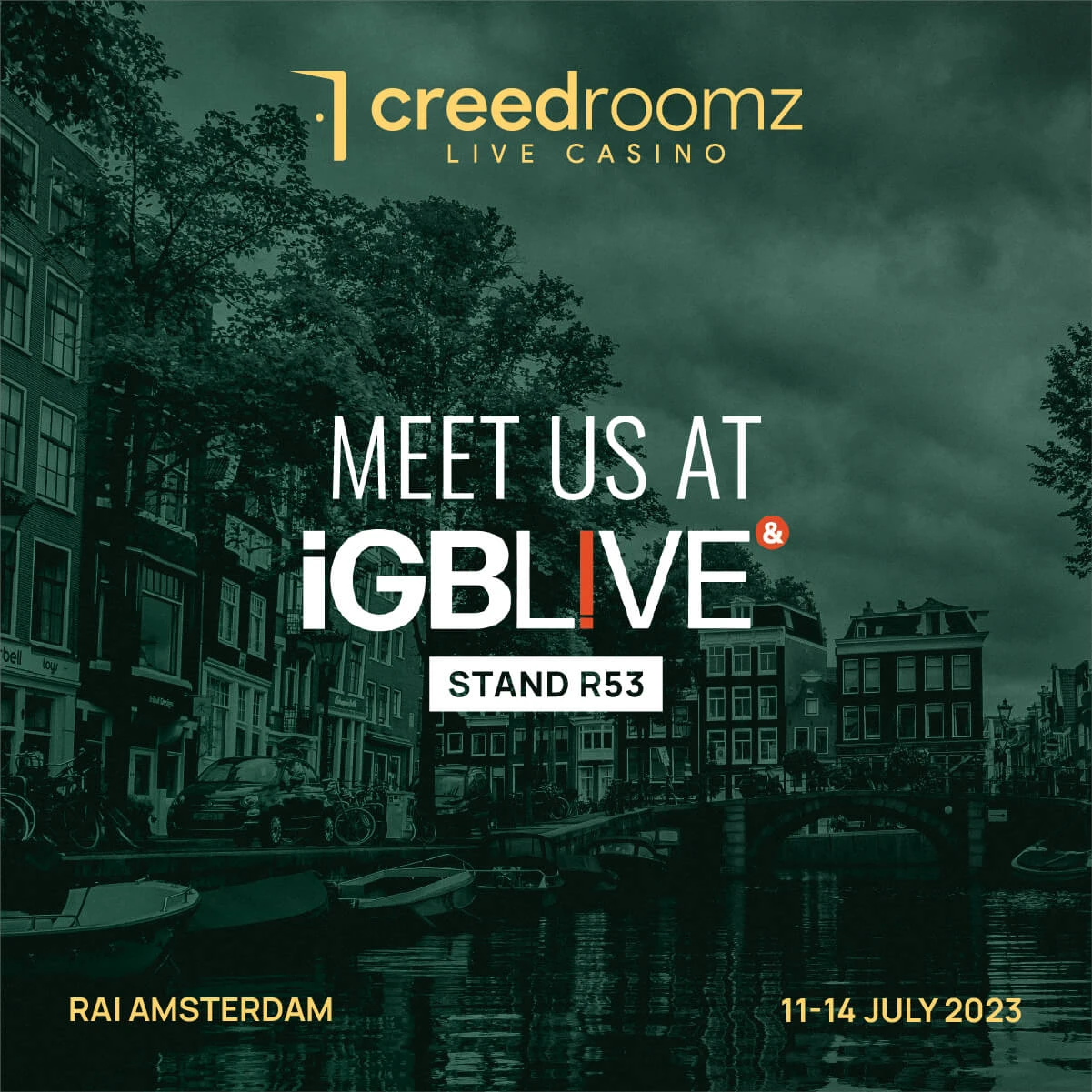 CreedRoomz is Attending iGB Live Amsterdam