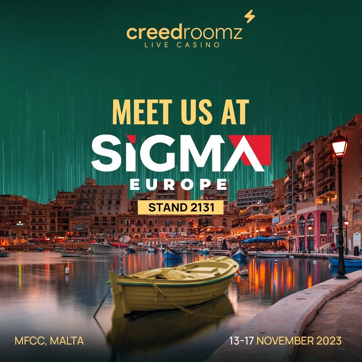 CreedRoomz Attends the SiGMA Europe