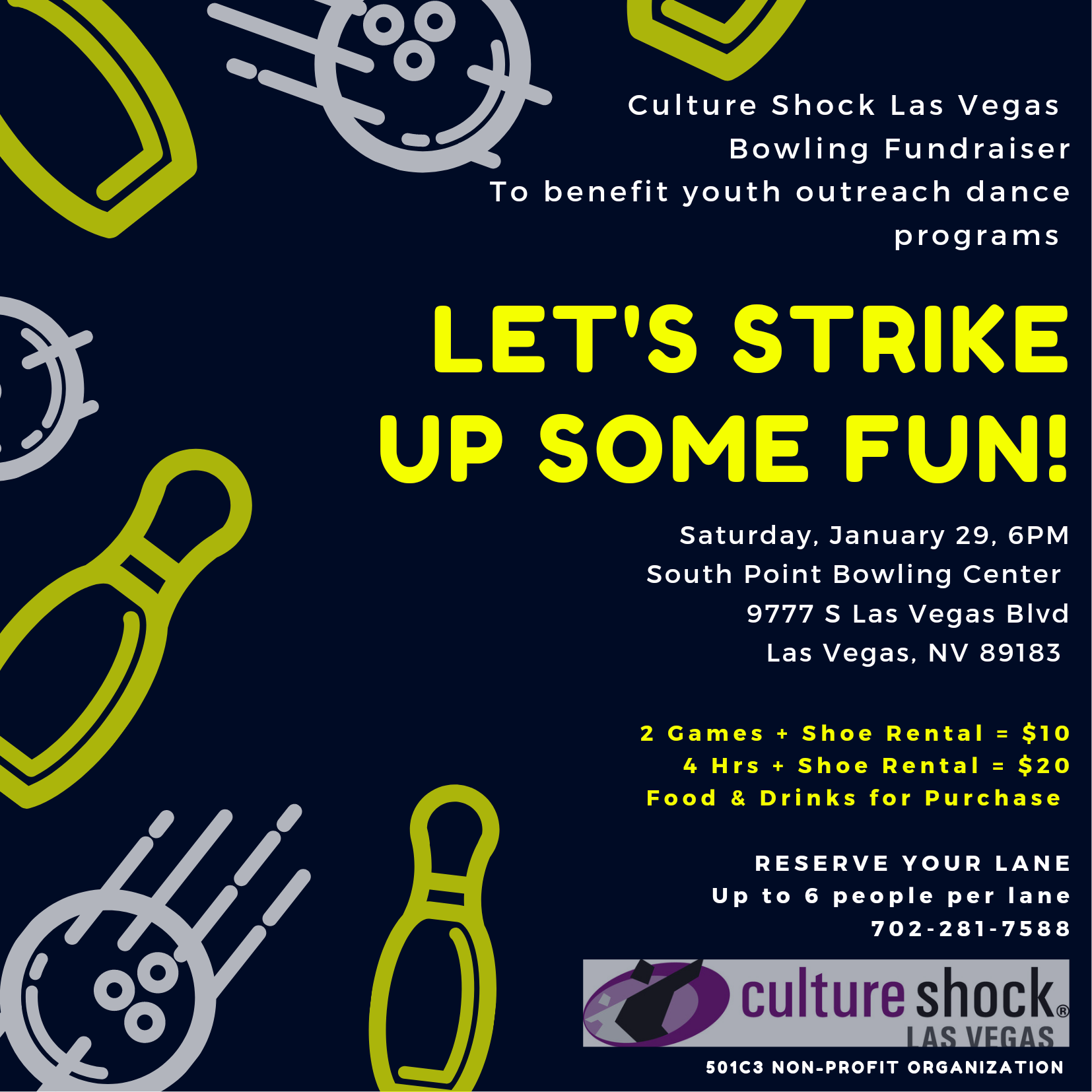 Culture Shock Las Vegas Bowling Fundraiser