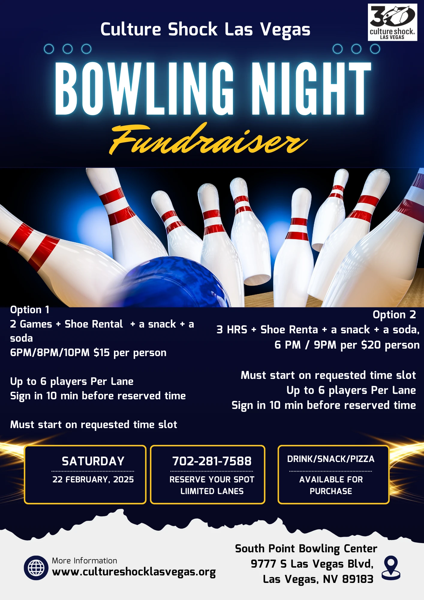 Bowling Night Fundraiser