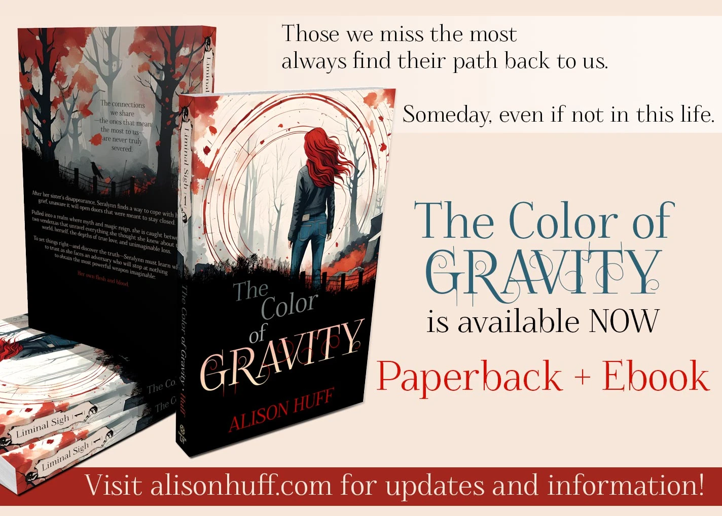promo image for the color of gravity, a fantasy novel by alison huff