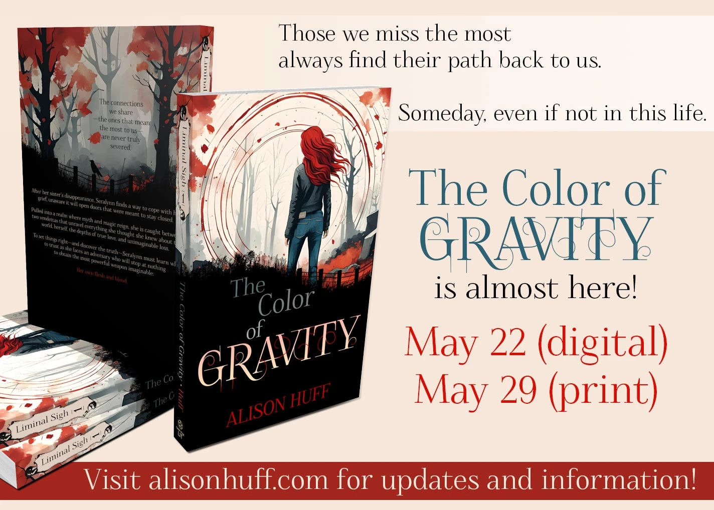 promo image for the color of gravity, a fantasy novel by alison huff