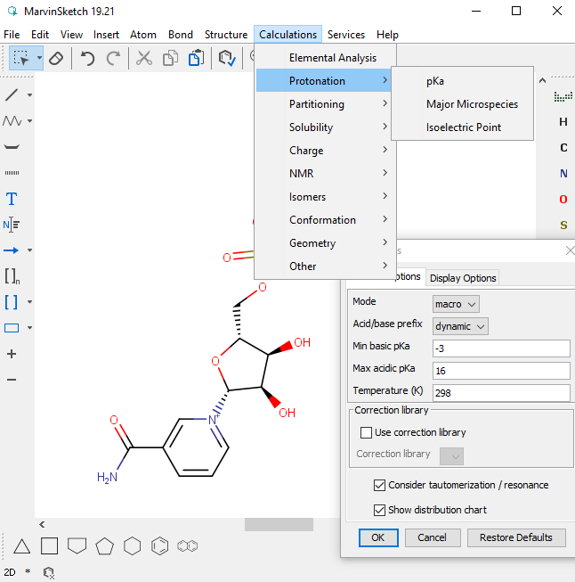 Marvinsketch interface