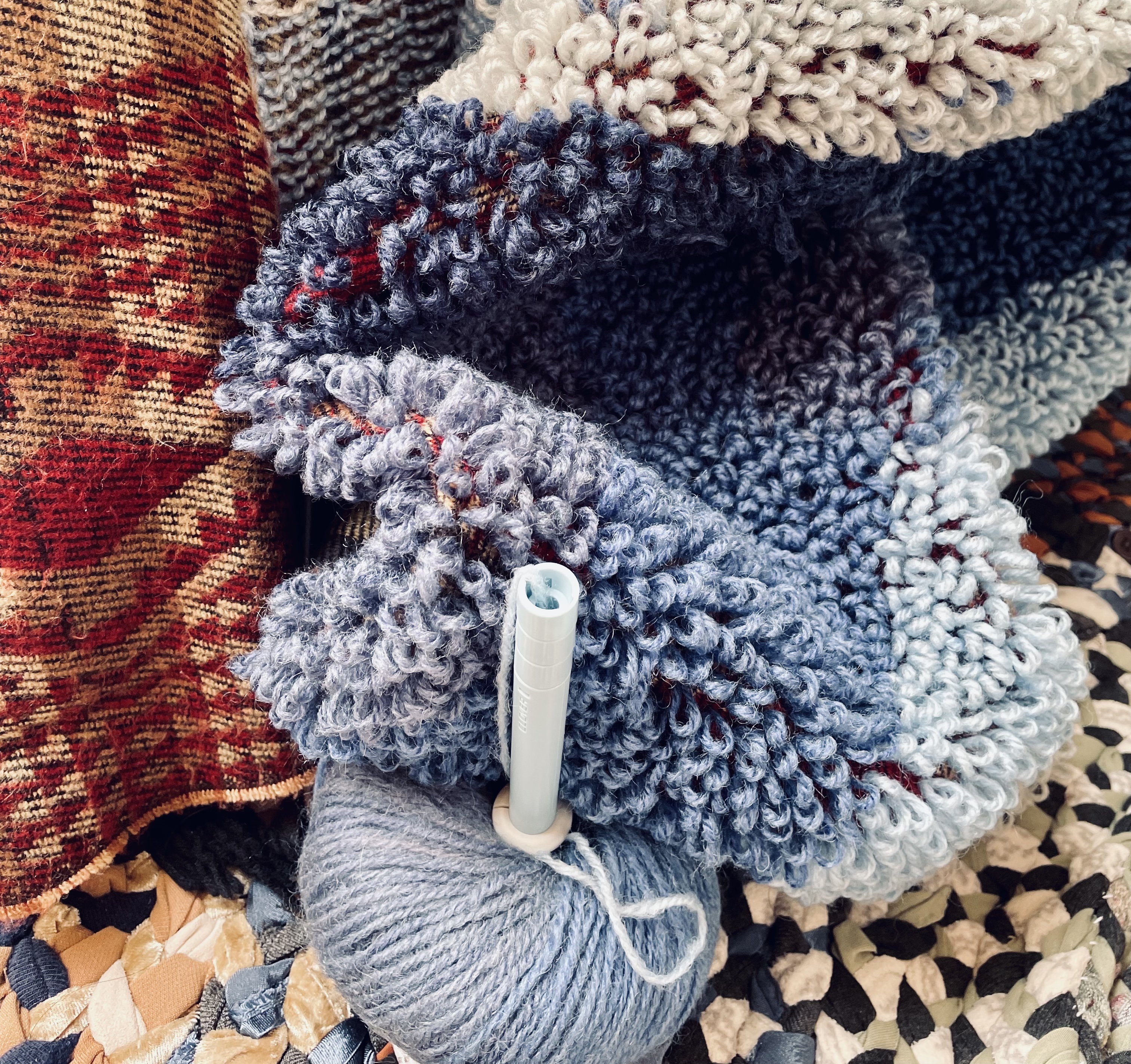 yarn and punch needle