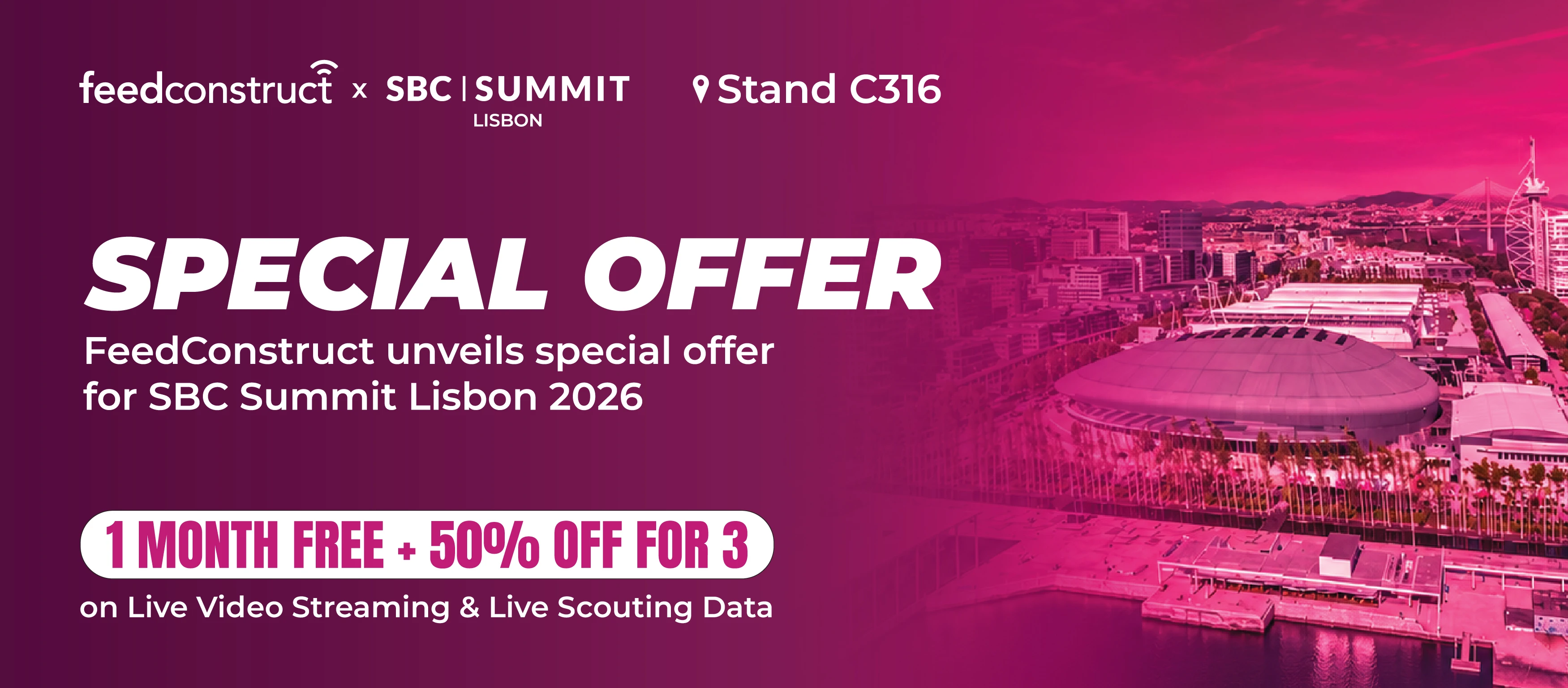 FeedConstruct Announces Special Commercial Offer for SBC Summit Lisbon 2026