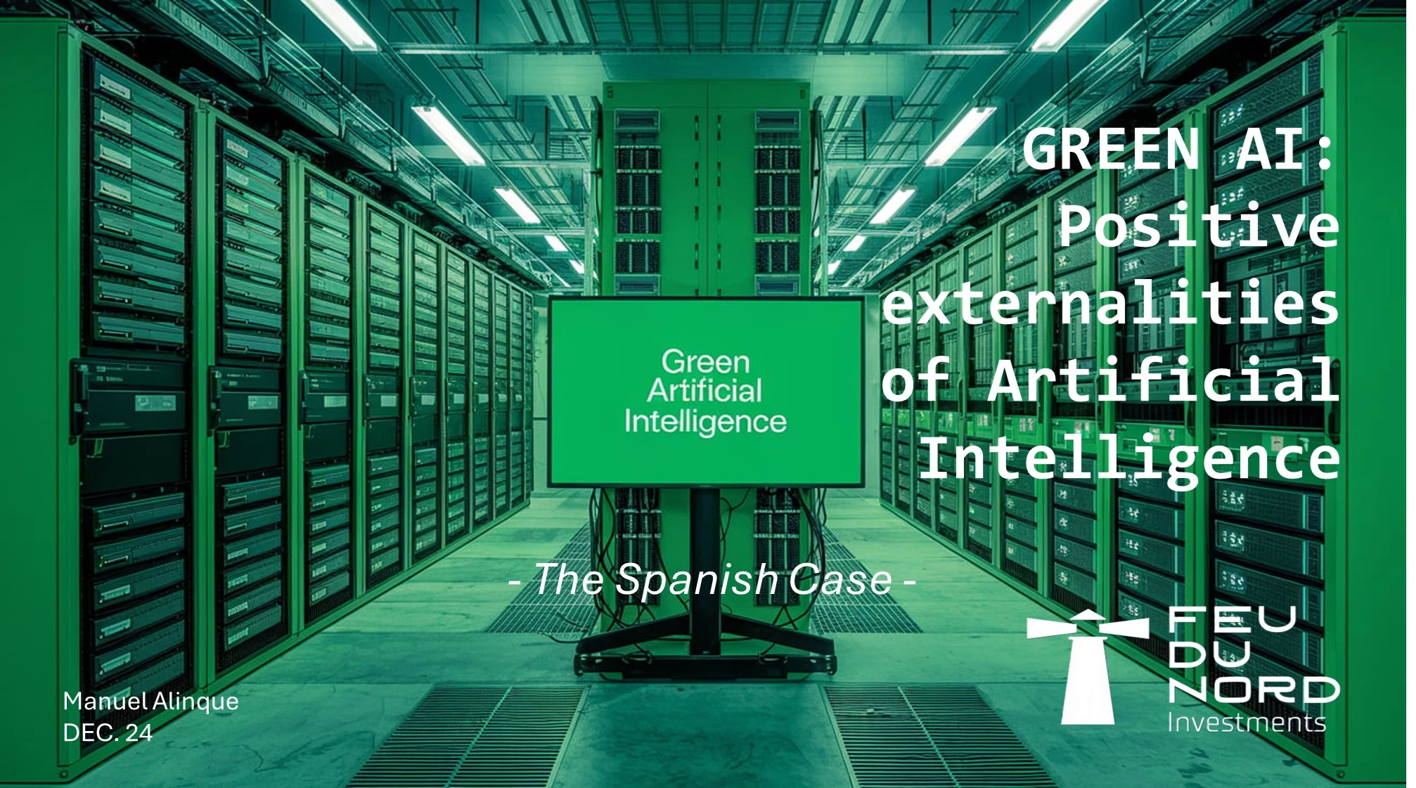 GREEN AI: Positive externalities of Artificial Intelligence