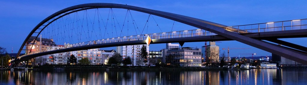 Three Countries Bridge (La passerelle des Trois Pays), world's longest single-span bridge (248 mt) dedicated to pedestrians and cyclists only, crossing Rhine between France (Huningue) and Germany (Weil am Rhein), within the metropolitan area of Basel (Switzerland). 0231024285274-three-countries-bridge-15853939010664.jpg