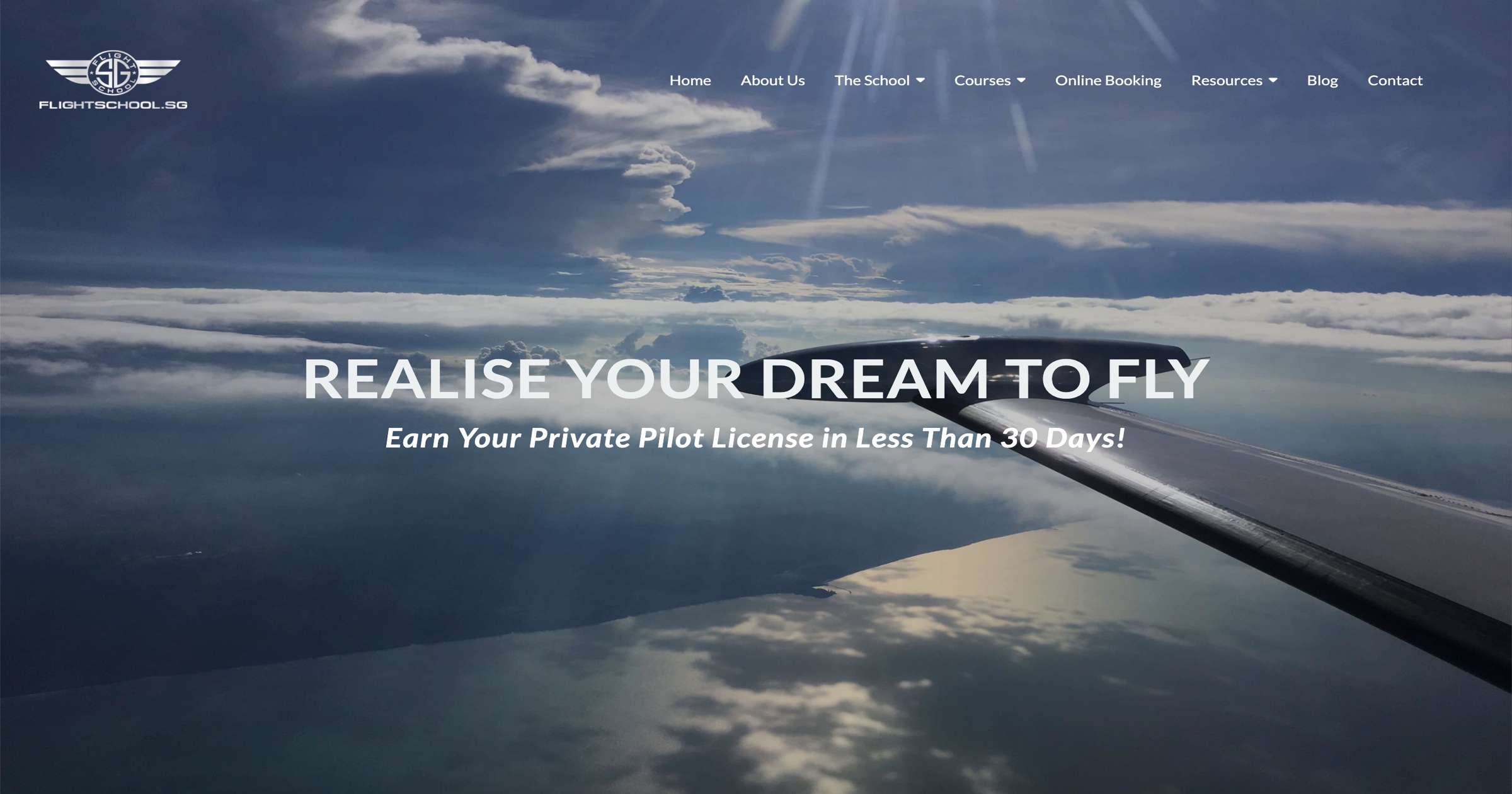 Learn to Fly in Singapore  Private Airplane Flying Lessons