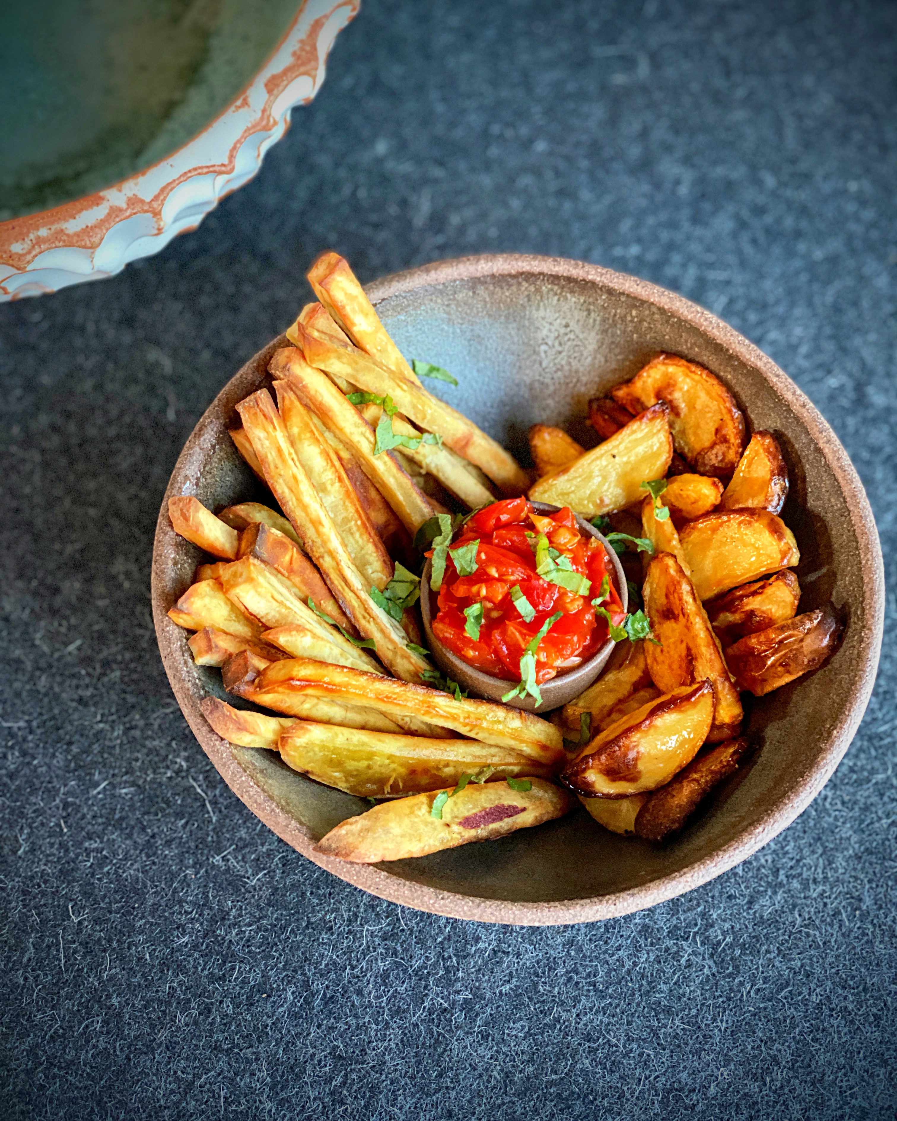 Guilt-Free Healthy Fries with Italian Ketchup