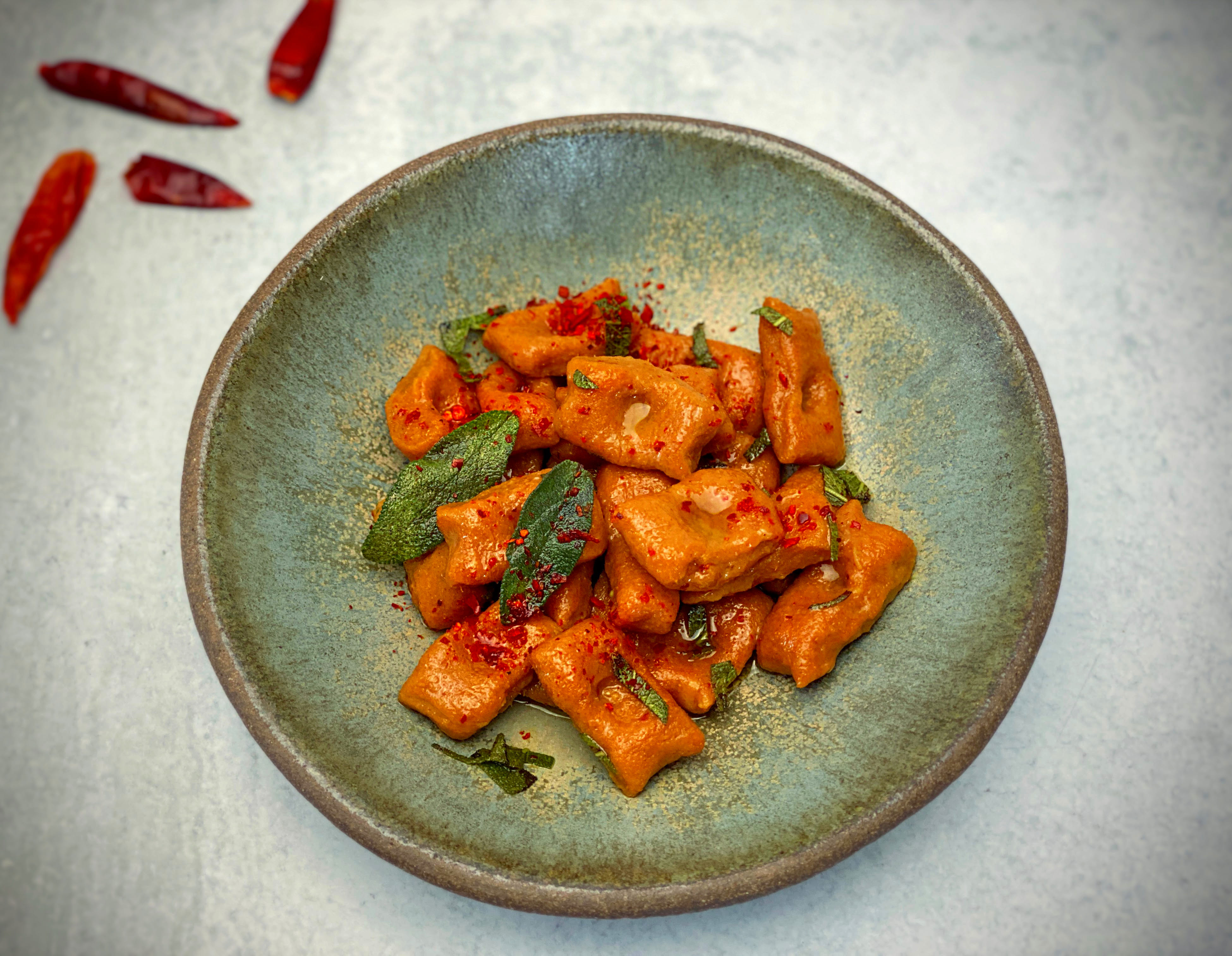 Sweet Potato Gnocchi with Sage Extra-virgin Olive Oil
