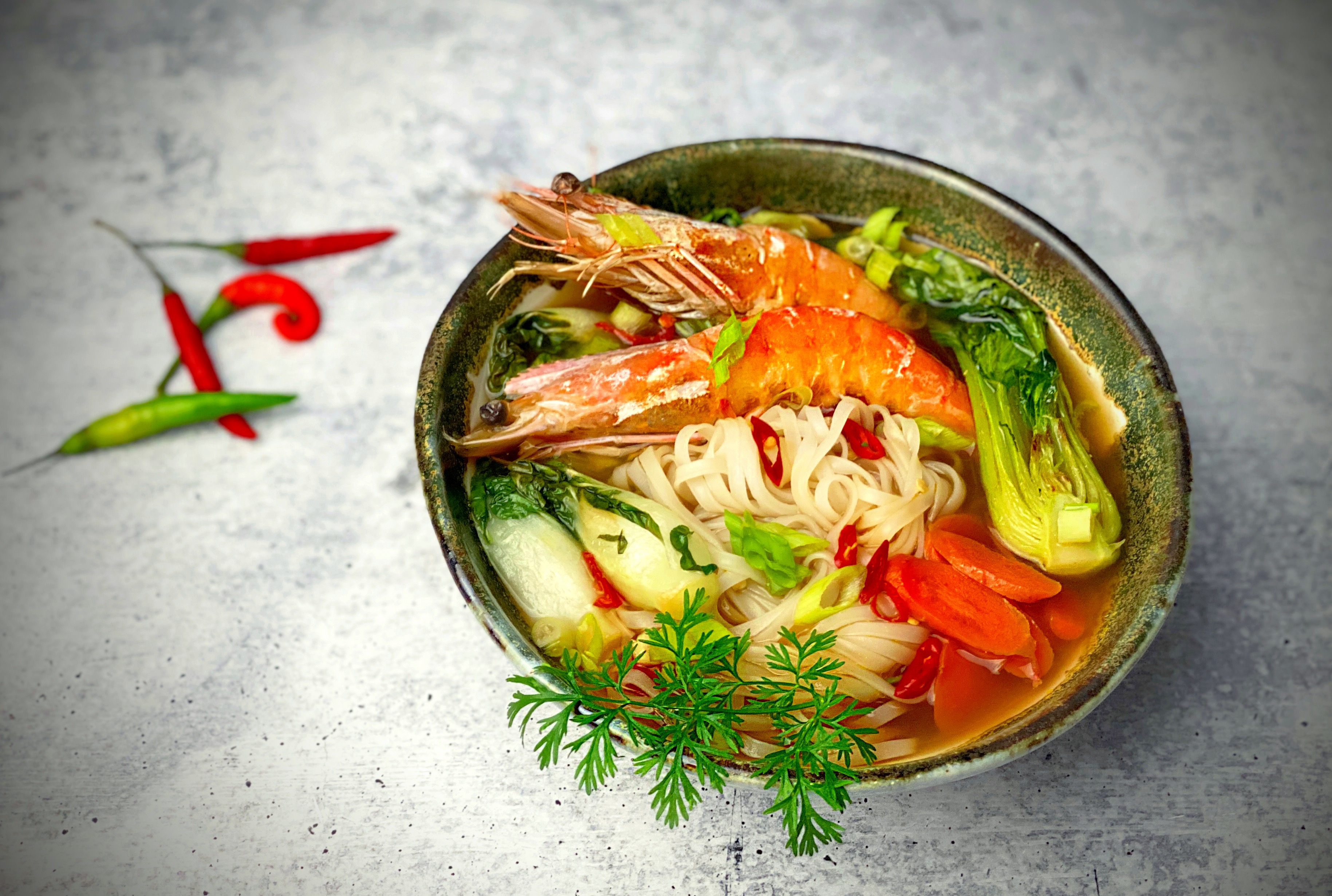 Fusion Seafood Noodle Soup