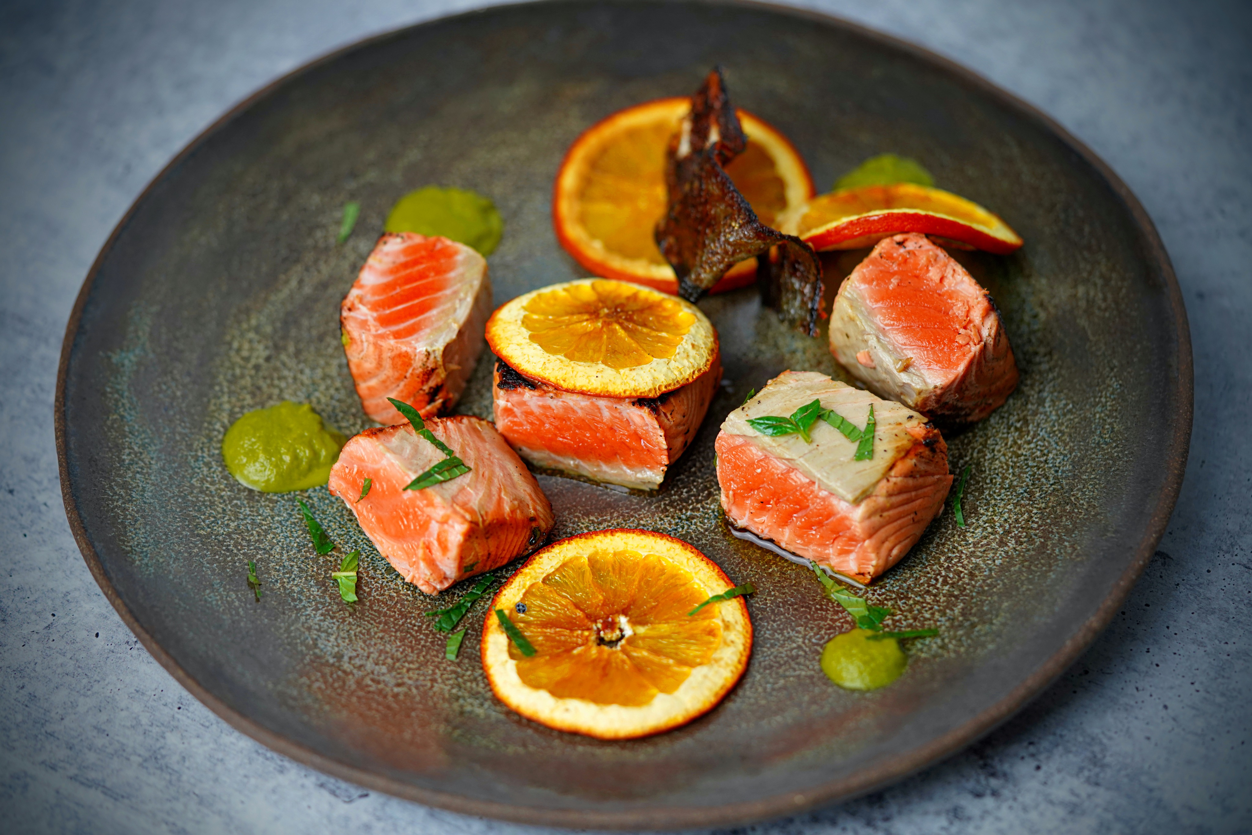 Salmon with Caramelized Orange