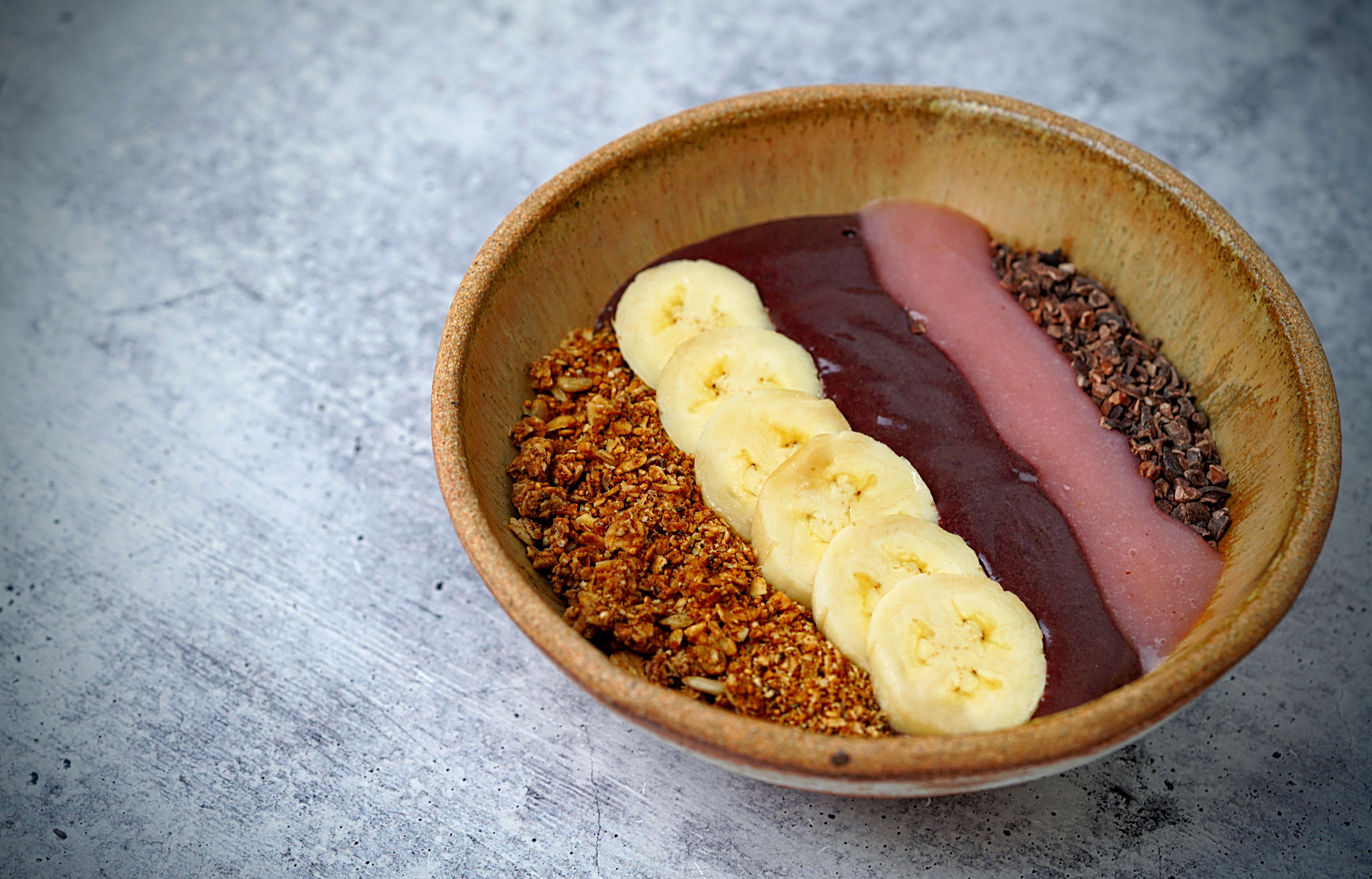 Açaí Bowl with Granola & Nectarine Chutney
