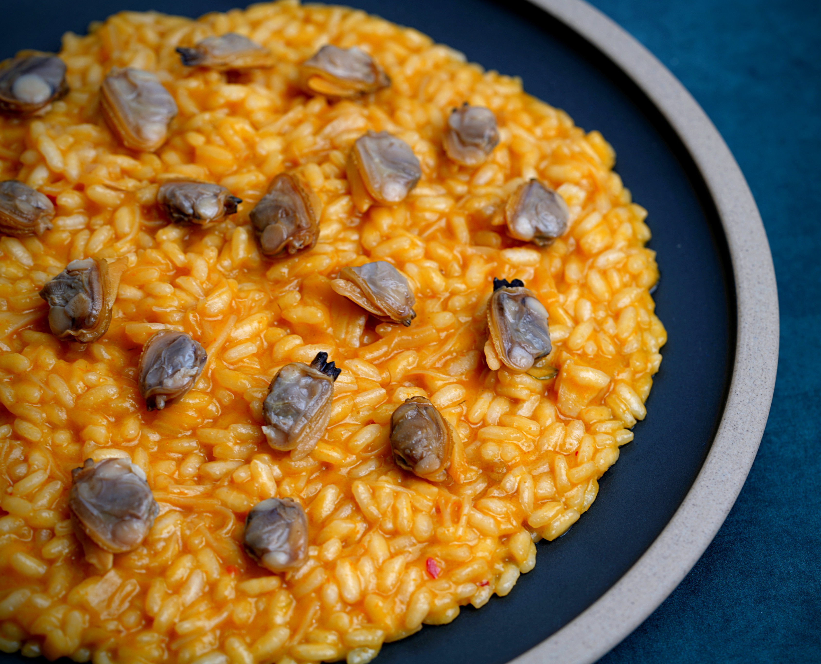 Red Risotto with Clams