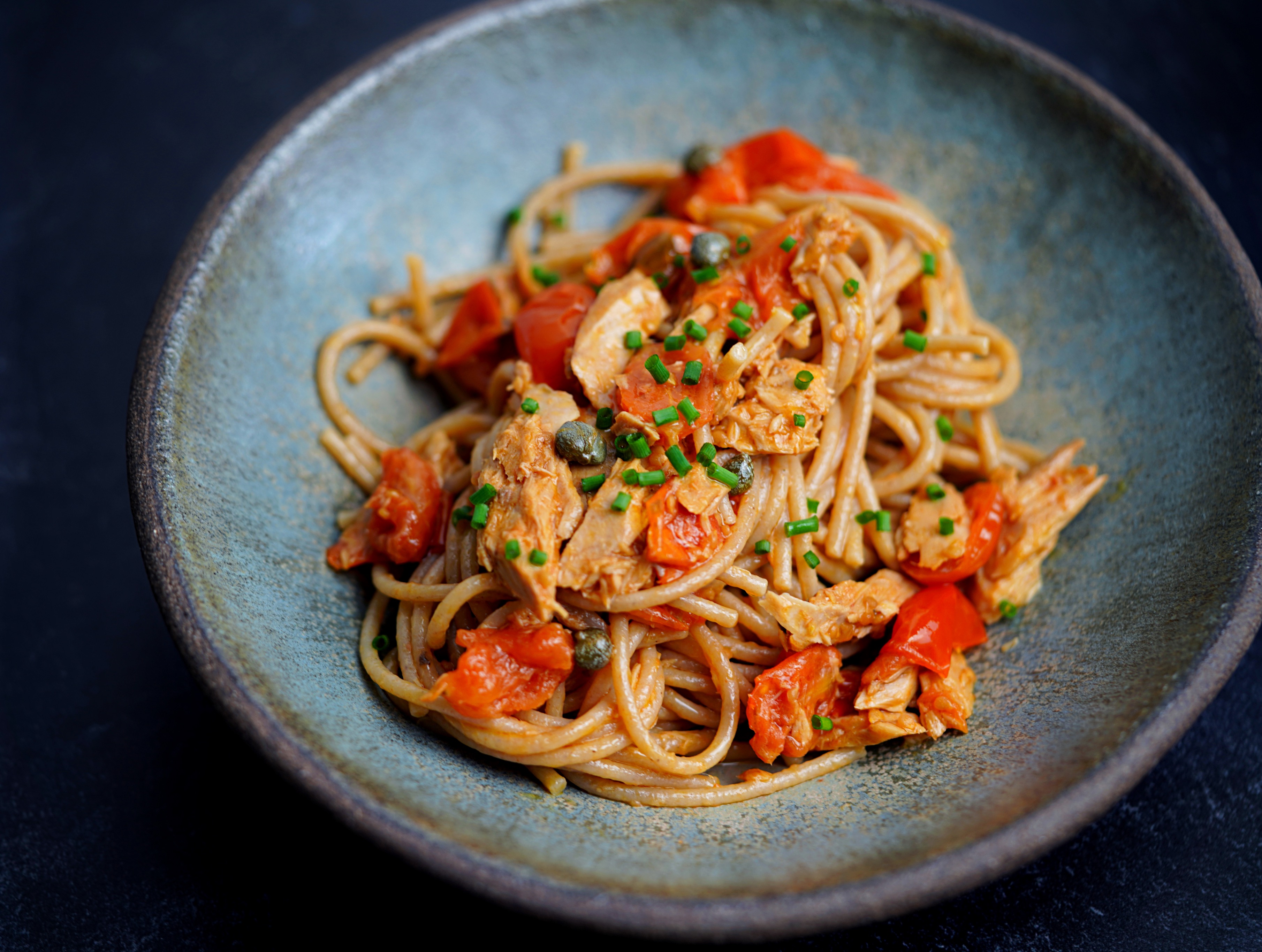 Wholewheat Spaghetti with Tuna