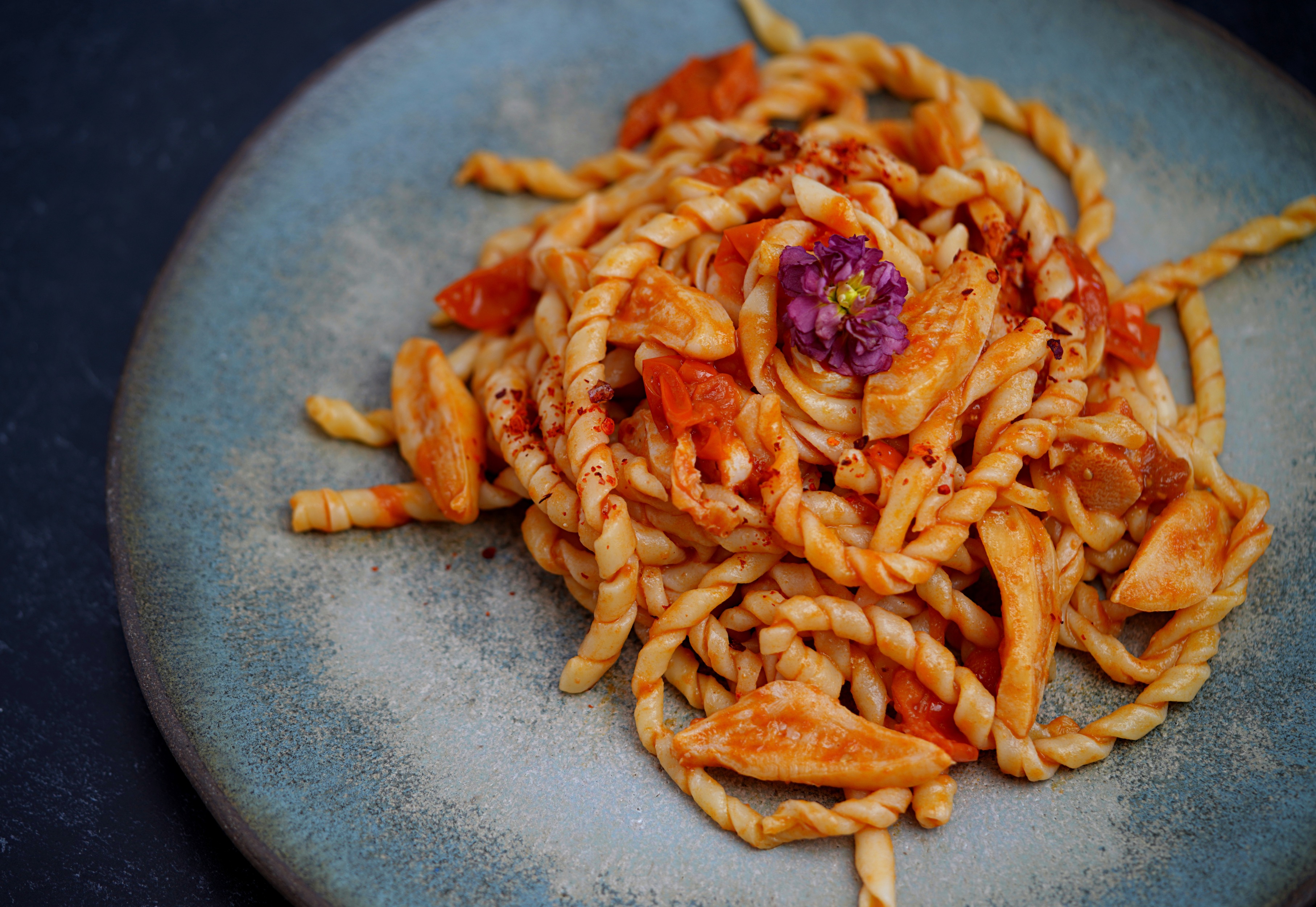 Handmade Fusilli with Muki Surf Clam Tongues