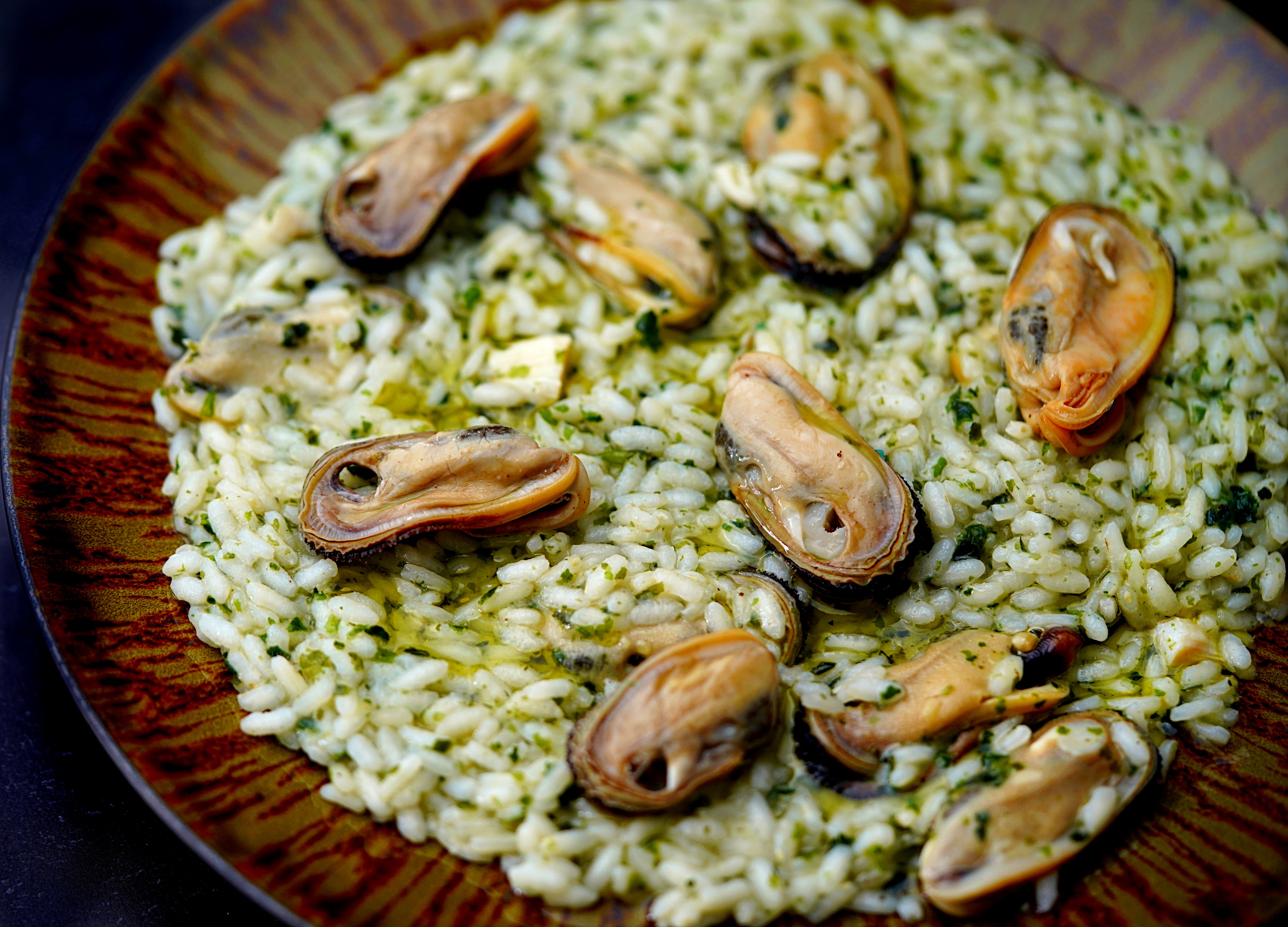 Risotto with Mussels and Seaweed