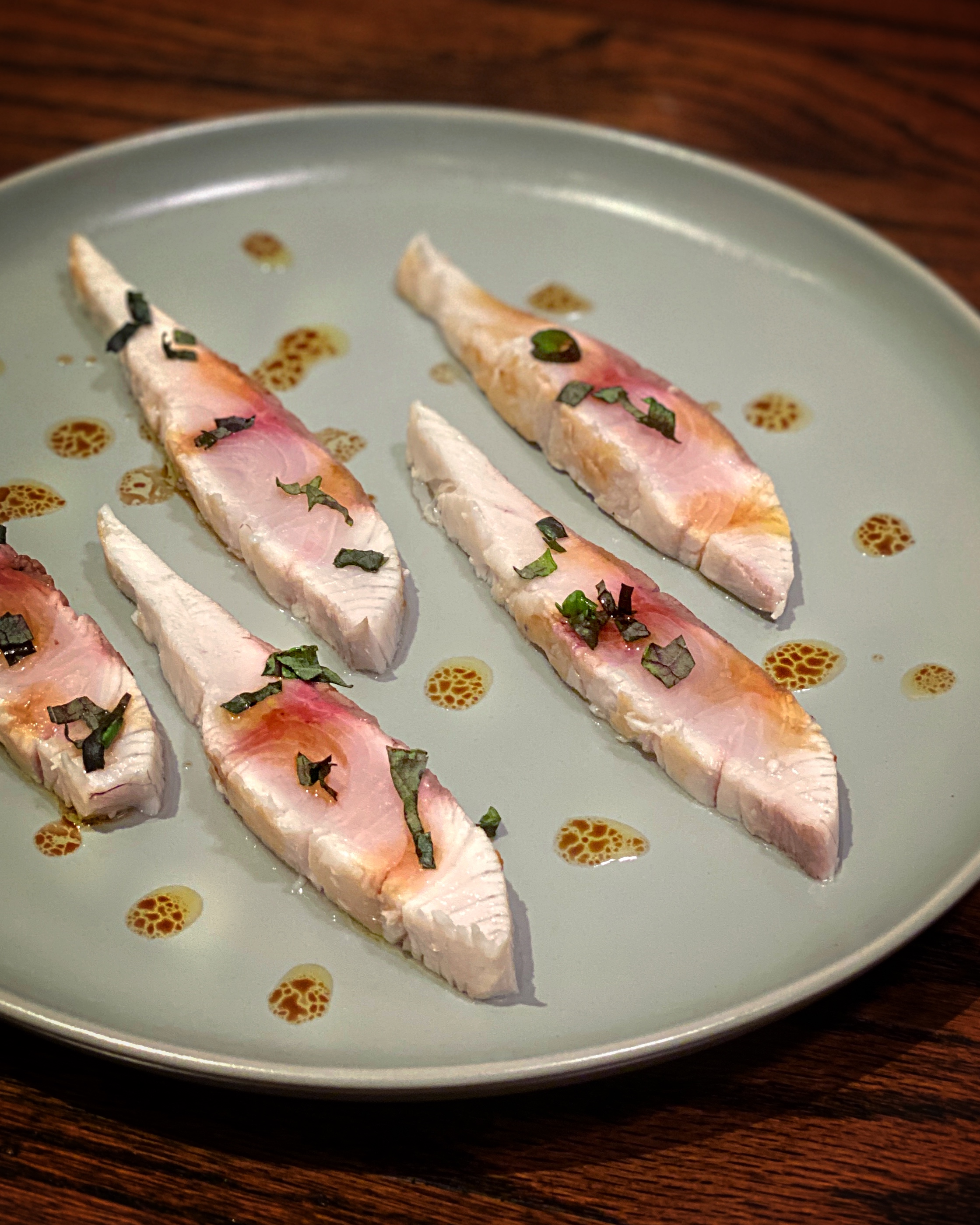 Seared Kampachi Sashimi