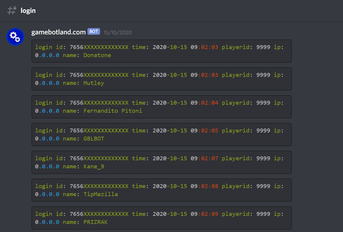 GAMEBOTLAND - SERVER TOOLS
