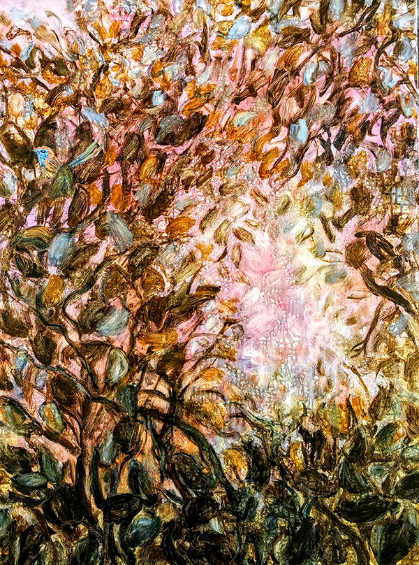 Mangrove painting with wrens.