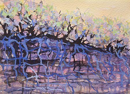 Mangrove watercolour painting