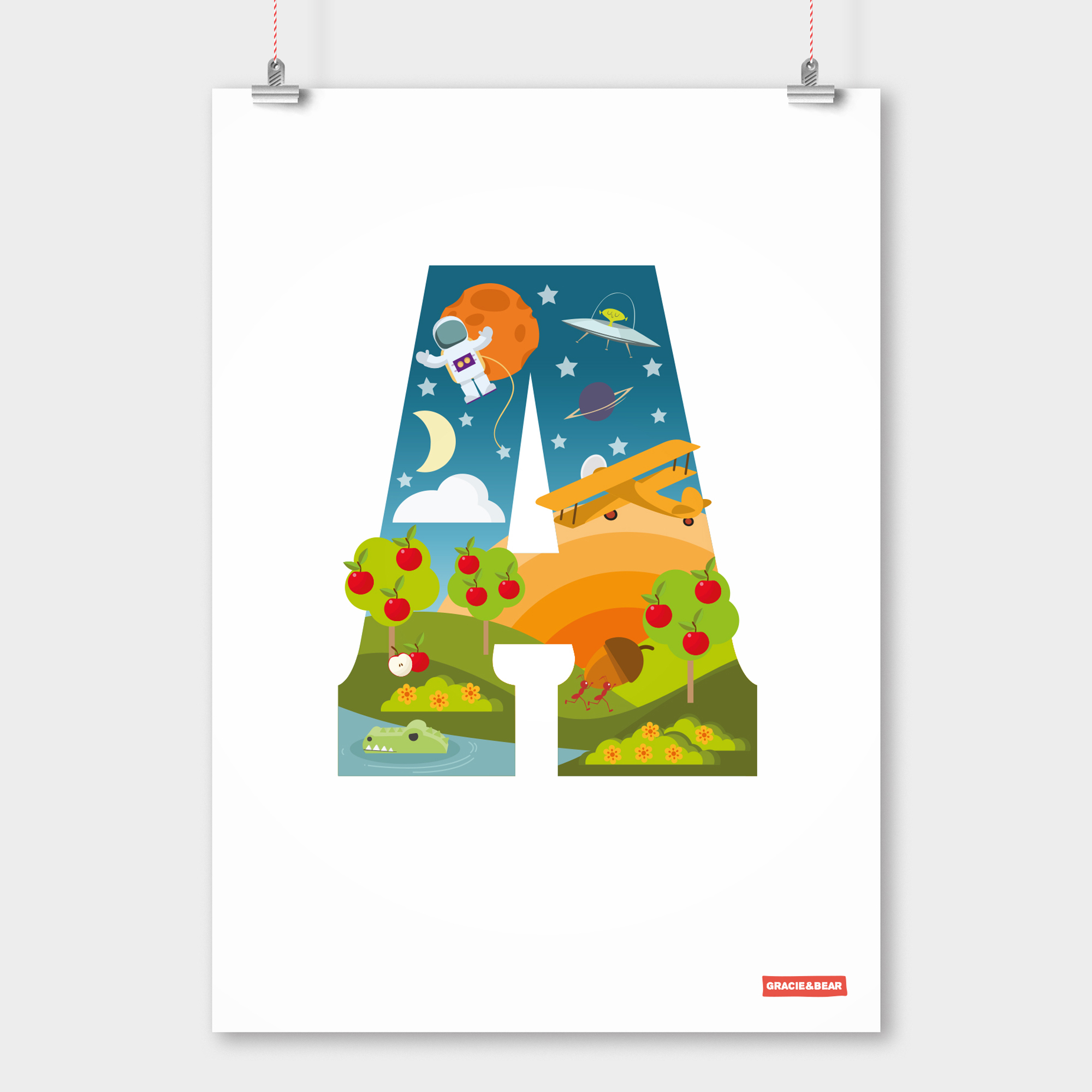 A is for Astronaut The letter A