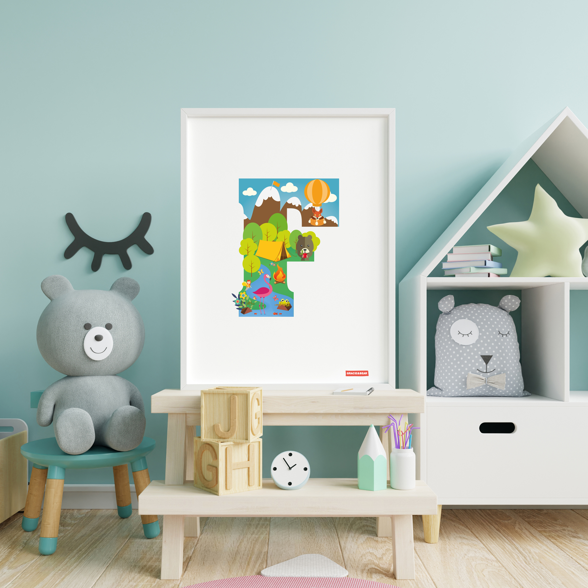 F is for Flamingo The Letter F