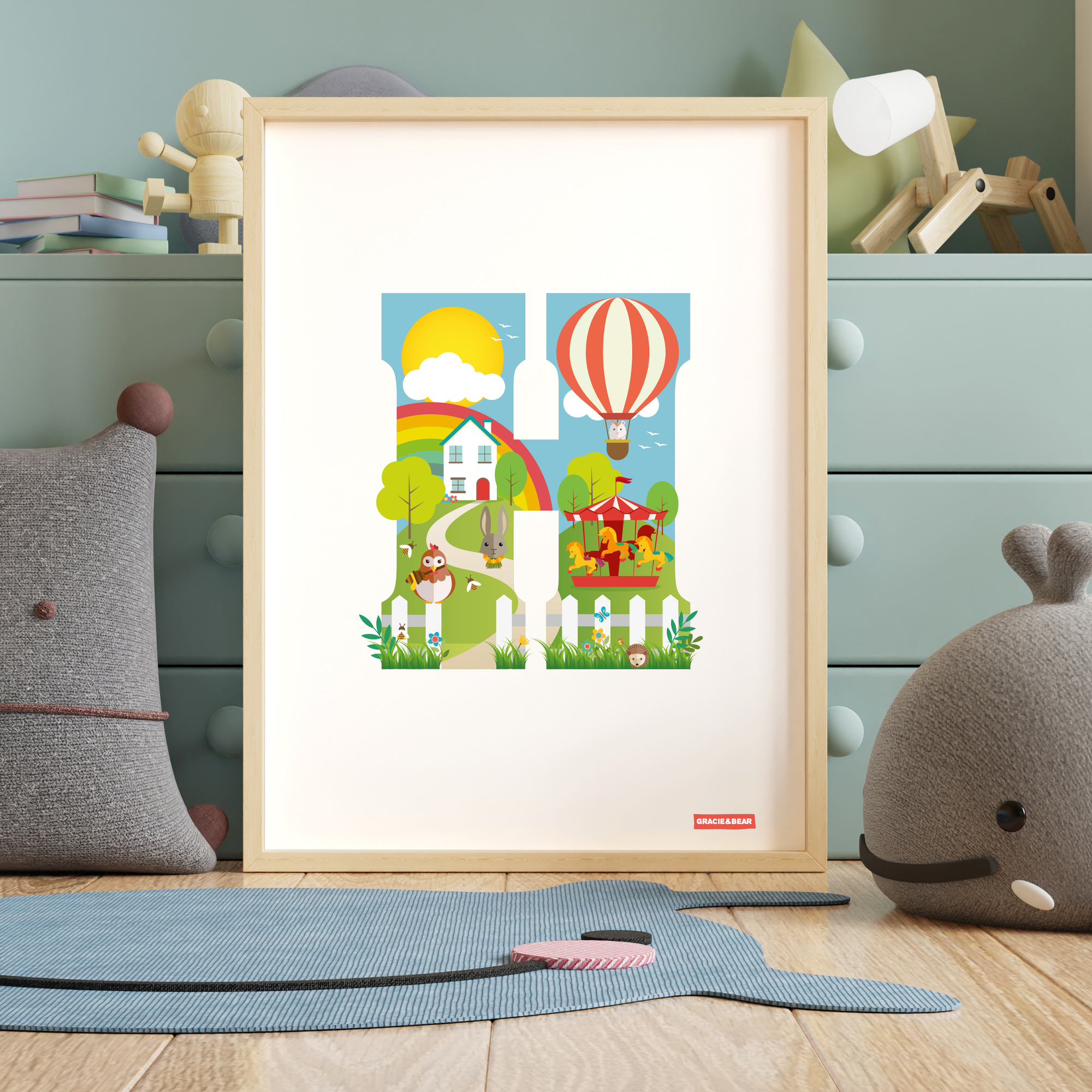 H is for Hot Air Balloon The Letter H