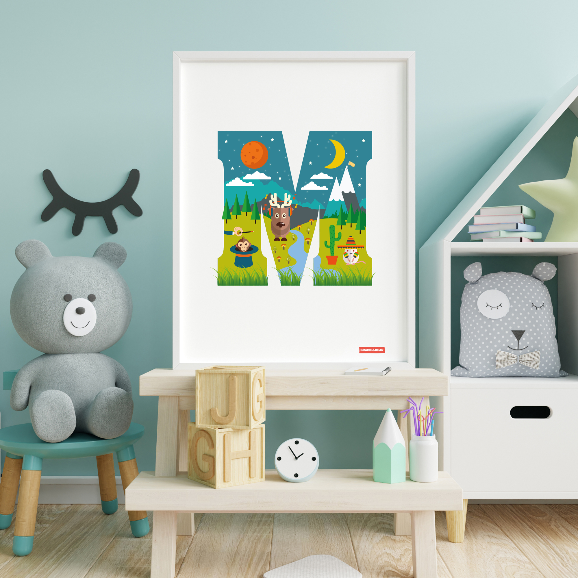 M is for Moose The Letter M